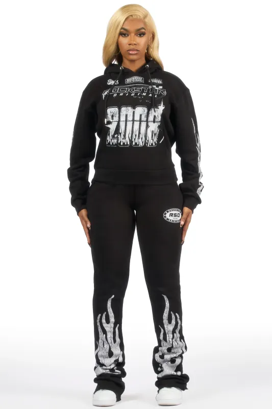 Esha 2.0 Black Super Stacked Flare Trackset sold by Rockstar Original