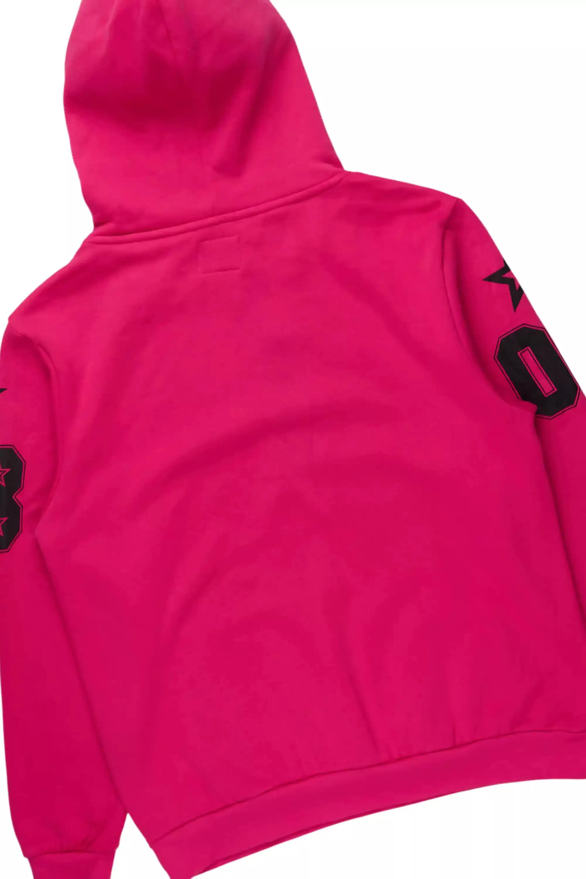 Skender Fuchsia/Black Hoodie/Stacked Flare Track Set sold by Rockstar Original product image thumbnail 3