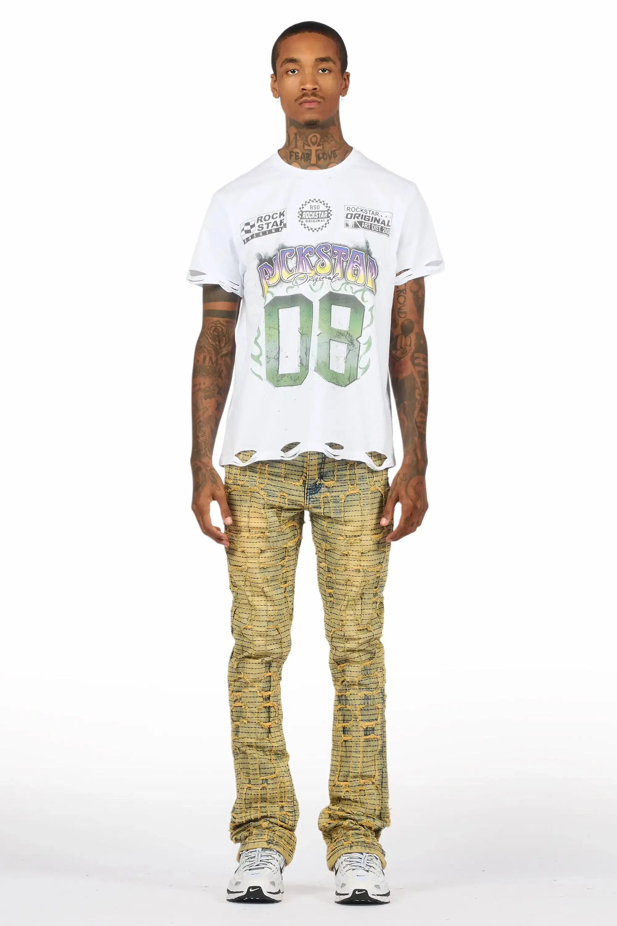Gribo Vintage Stacked Flare Jean sold by Rockstar Original product image thumbnail 3