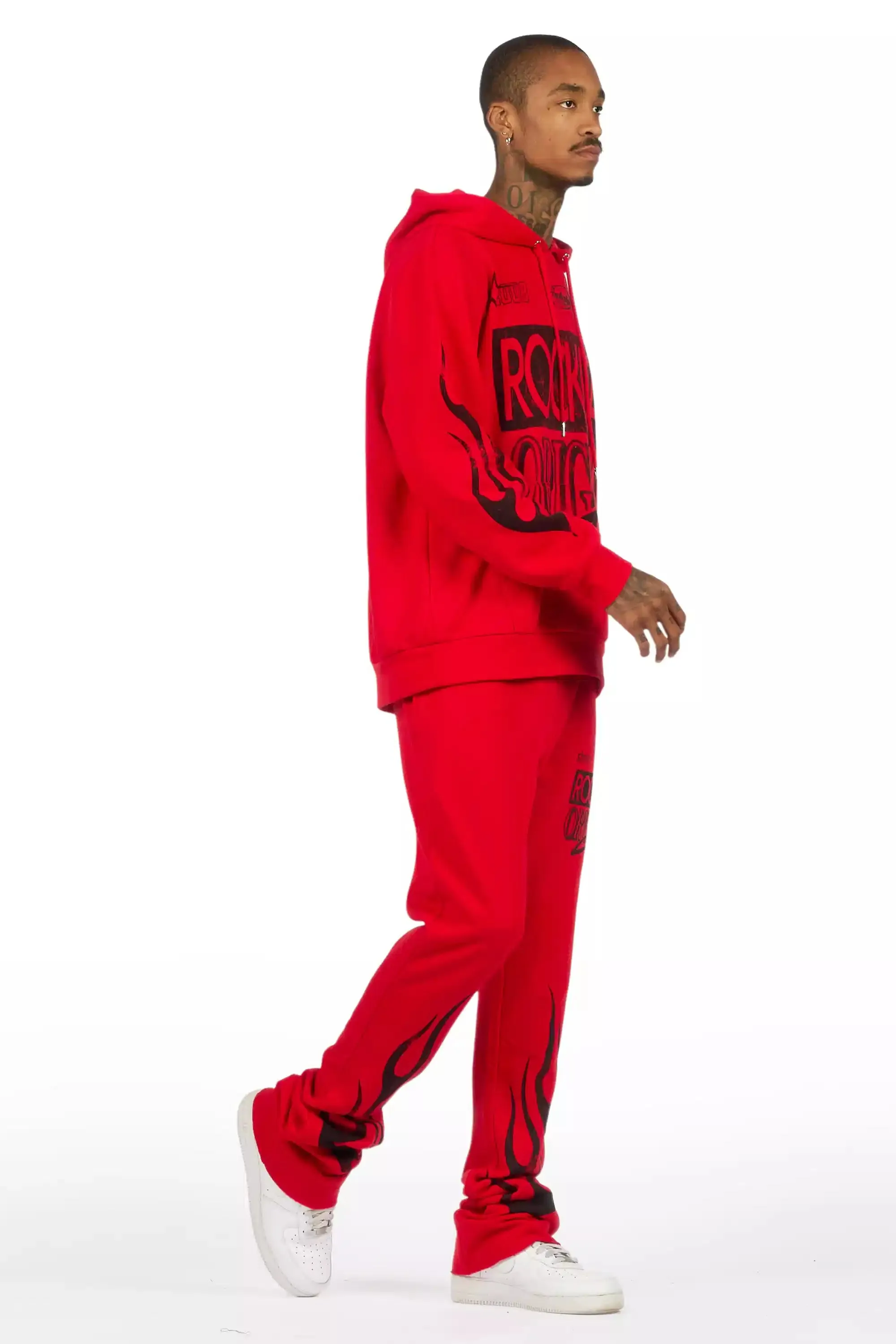 Rylok Red/Black Hoodie Stacked Track Set sold by Rockstar Original product image thumbnail 3