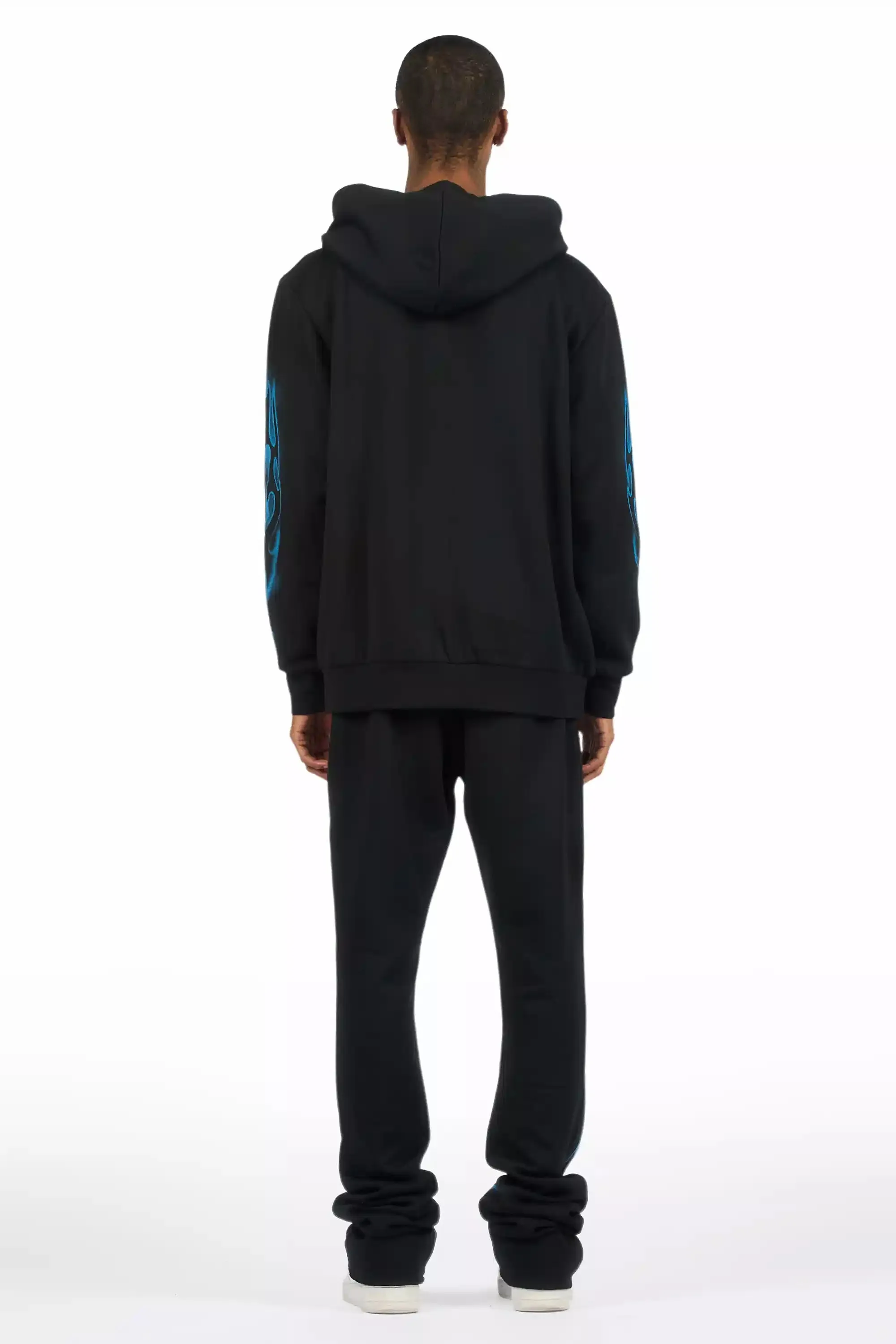 Eros Black Hoodie/Stacked Pant Track Set sold by Rockstar Original product image thumbnail 5
