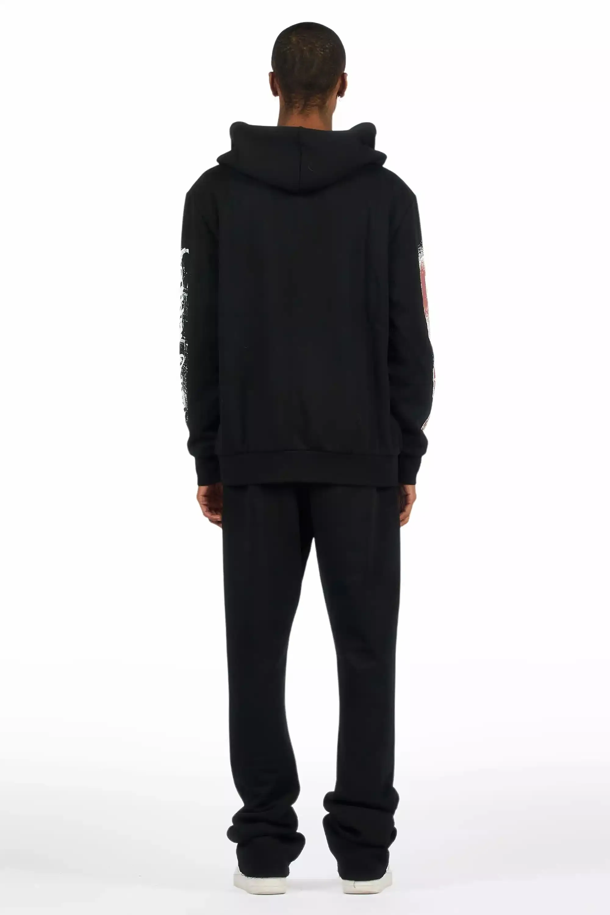 Parco Black Hoodie Stacked Track Set sold by Rockstar Original product image thumbnail 5