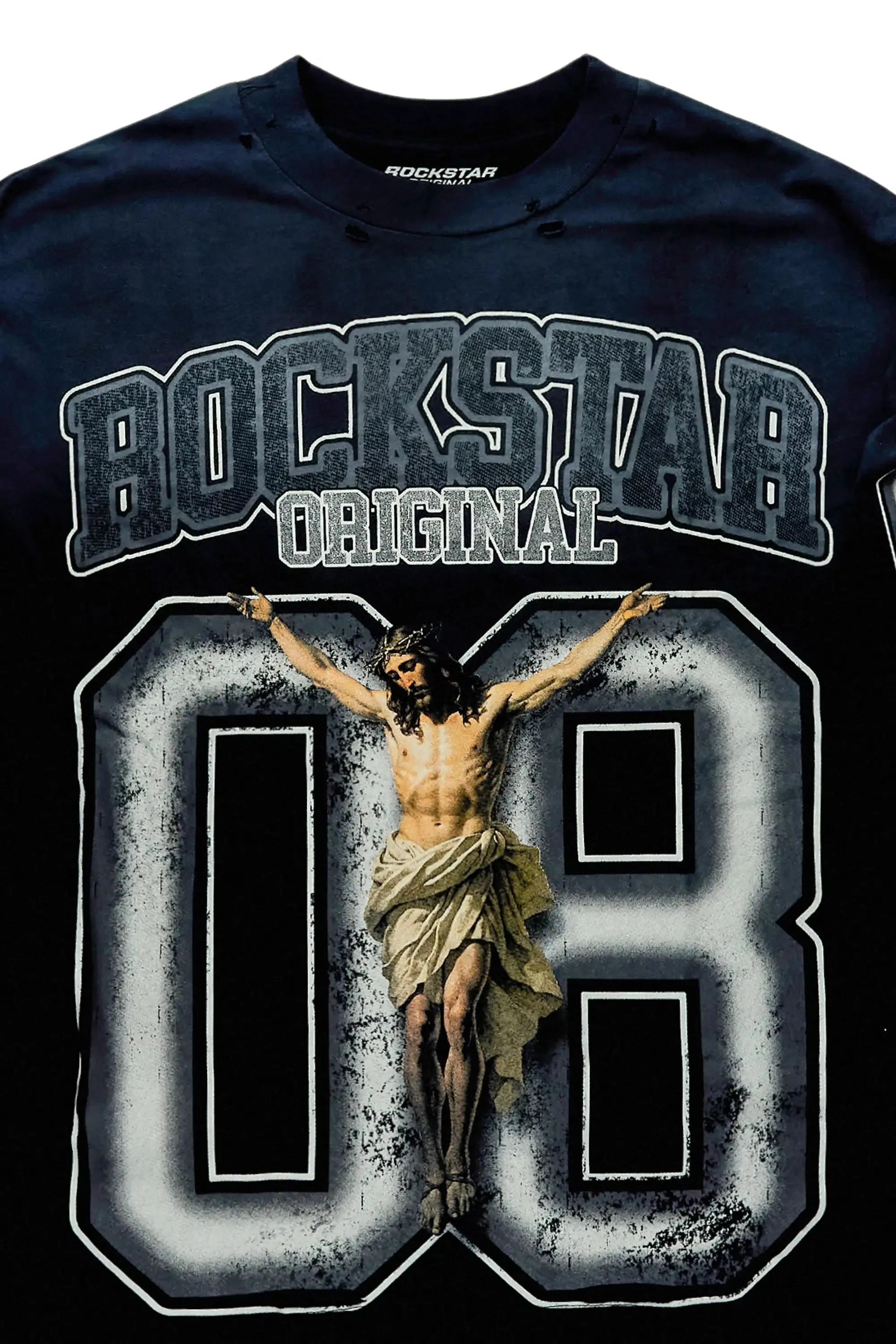 Fields Black/Grey Double Layer Long Sleeve Graphic T-Shirt sold by Rockstar Original product image thumbnail 2