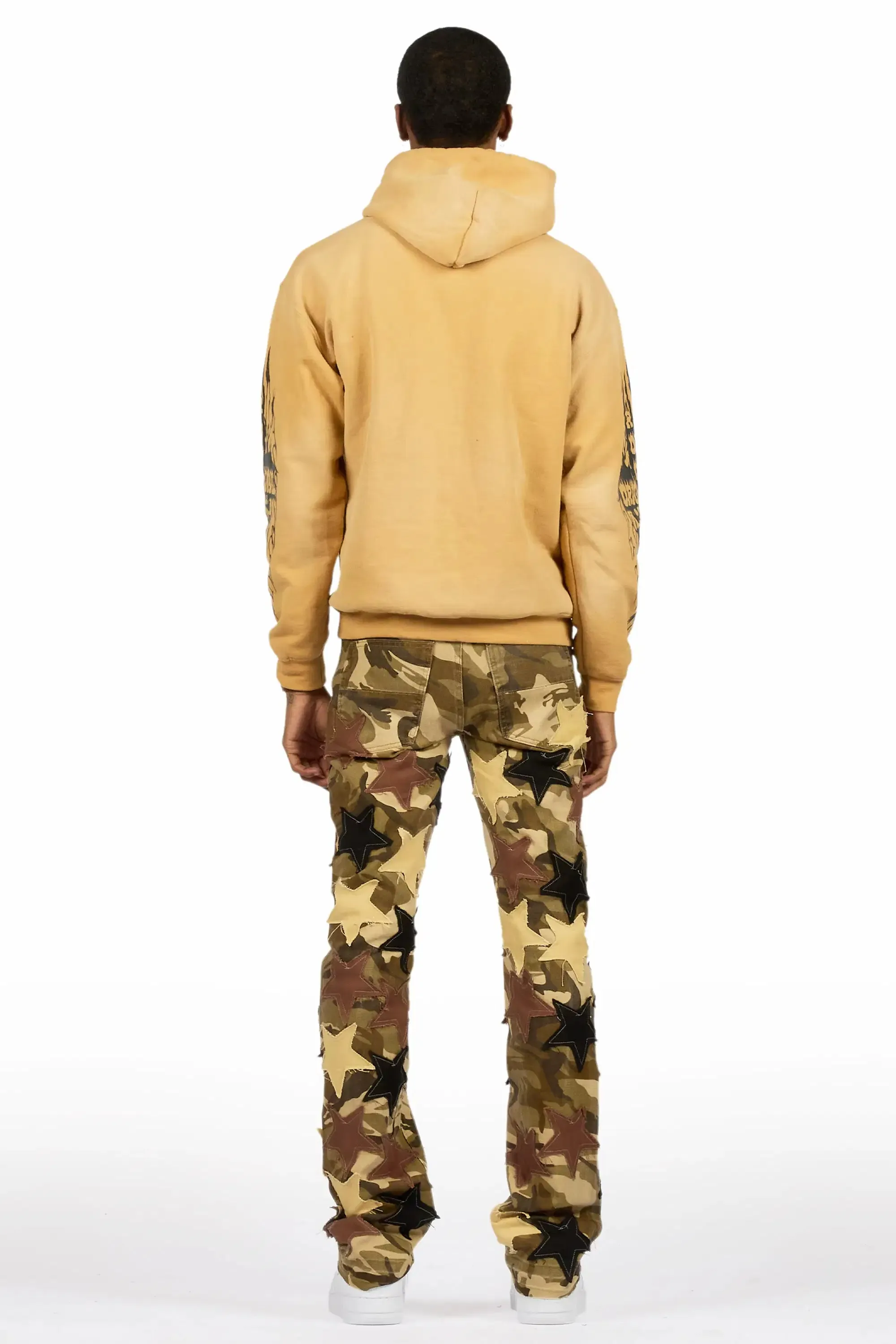 StarLane Brown Camo Stacked Flare Jean sold by Rockstar Original product image thumbnail 5