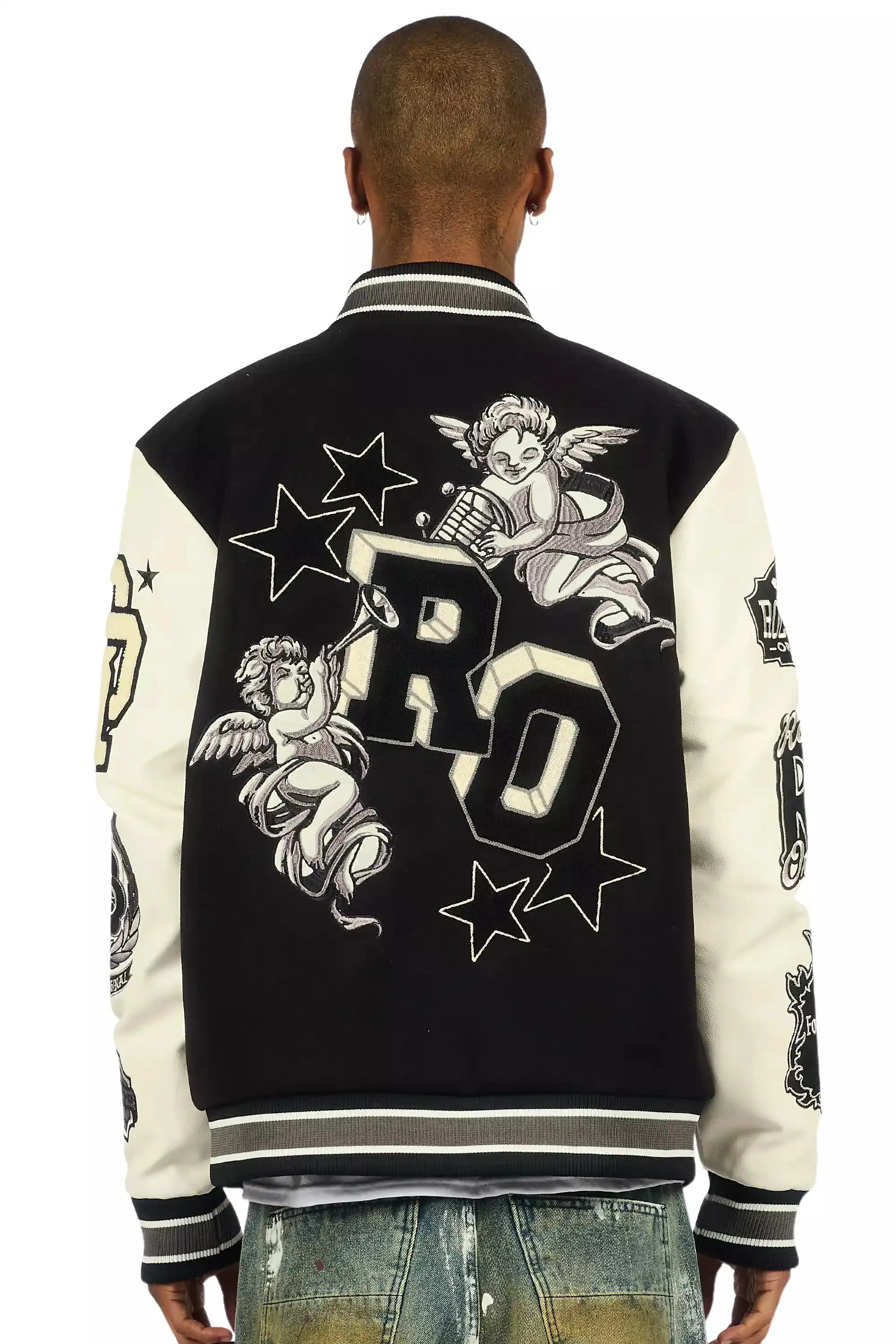 Champion Black Varsity Jacket sold by Rockstar Original product image thumbnail 4