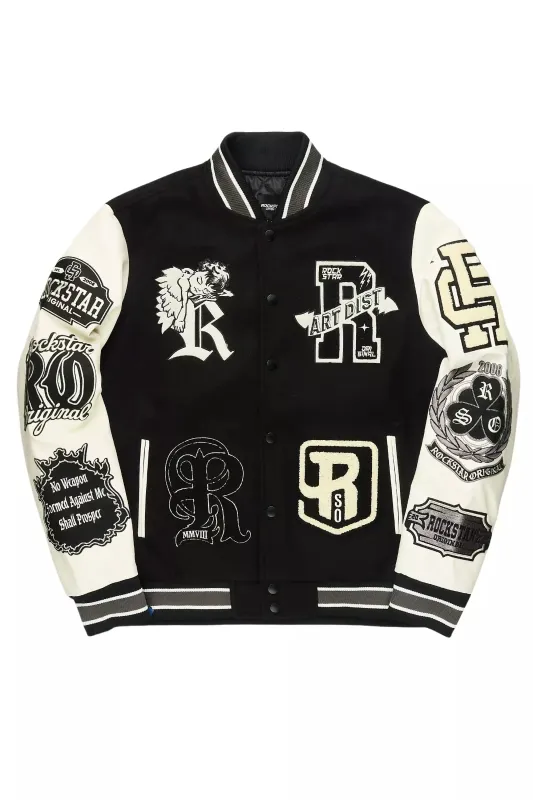 Champion Black Varsity Jacket sold by Rockstar Original