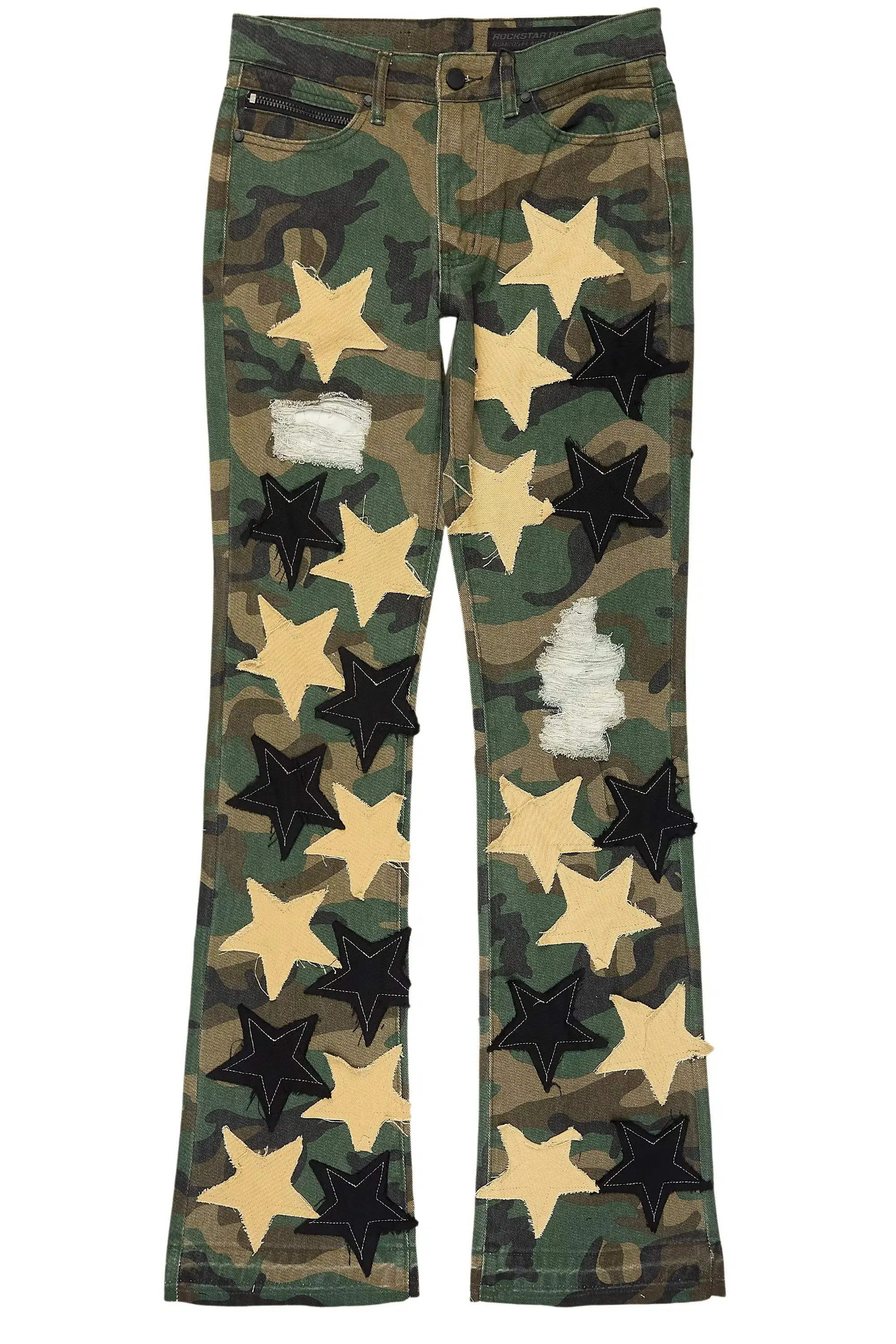 StarLane Faded Camo Stacked Flare Jean sold by Rockstar Original product image thumbnail 2