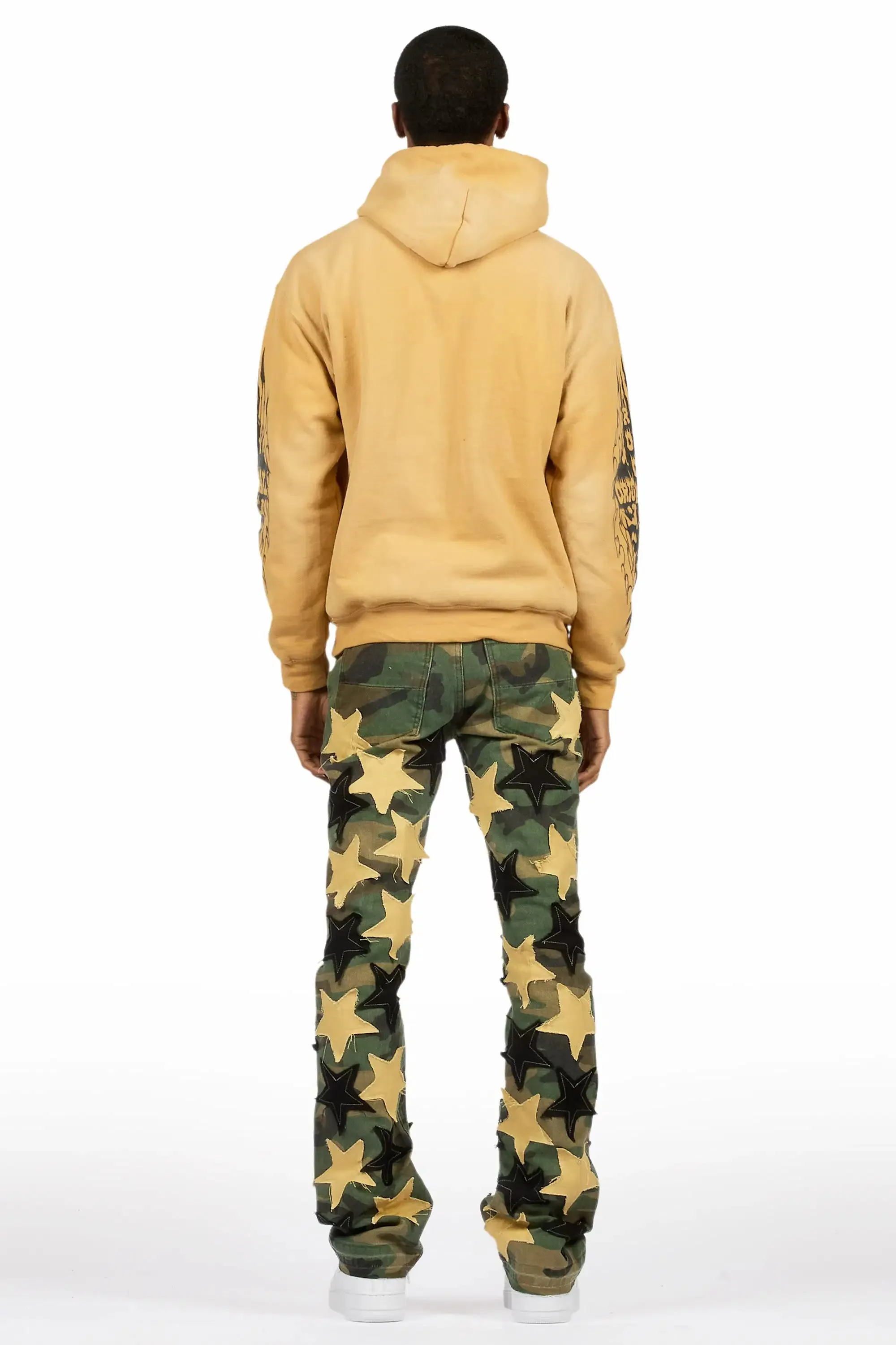 StarLane Faded Camo Stacked Flare Jean sold by Rockstar Original product image thumbnail 5