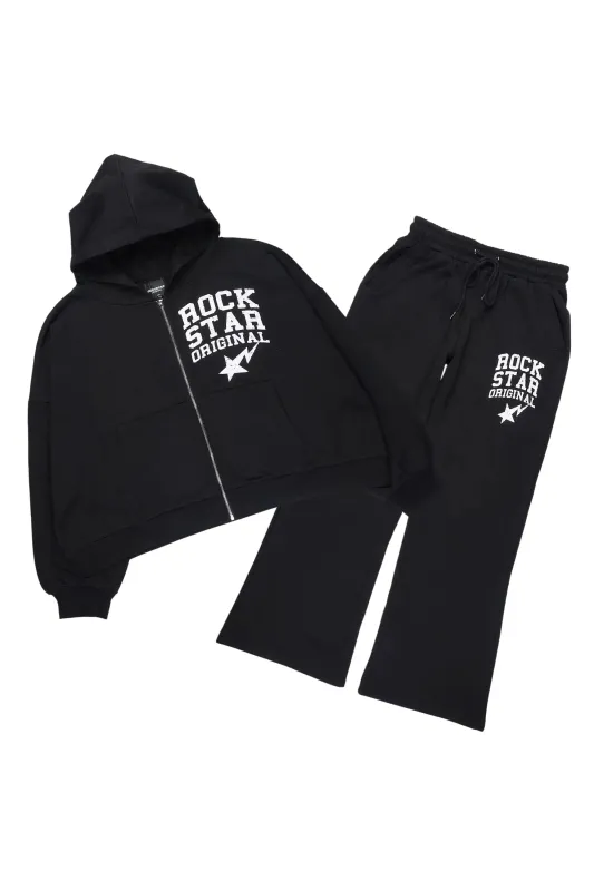 Staple Black Hoodie Baggy Fit Pant Track Set sold by Rockstar Original