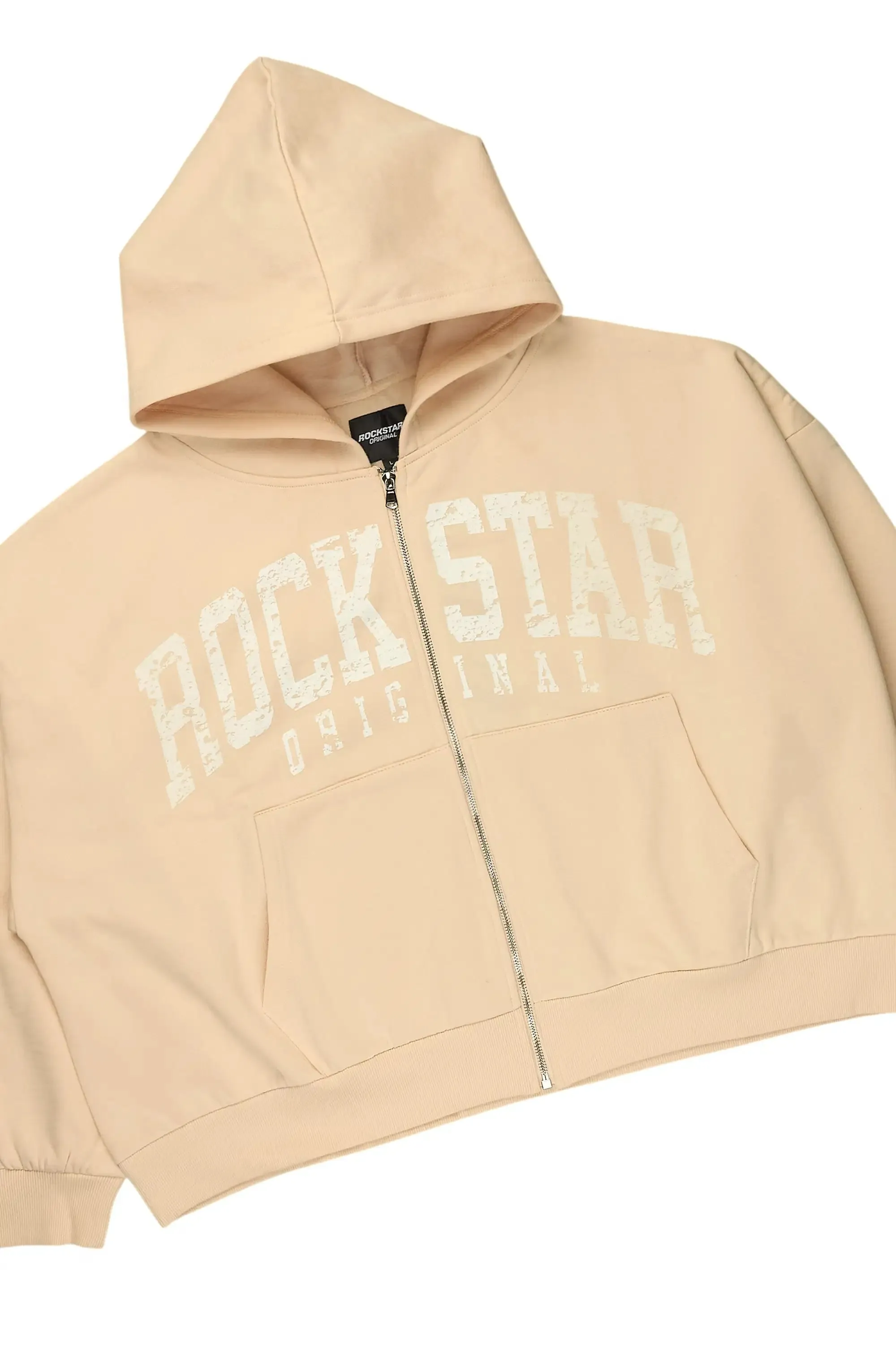 Warrior Beige Hoodie Baggy Fit Pant Track Set sold by Rockstar Original product image thumbnail 5