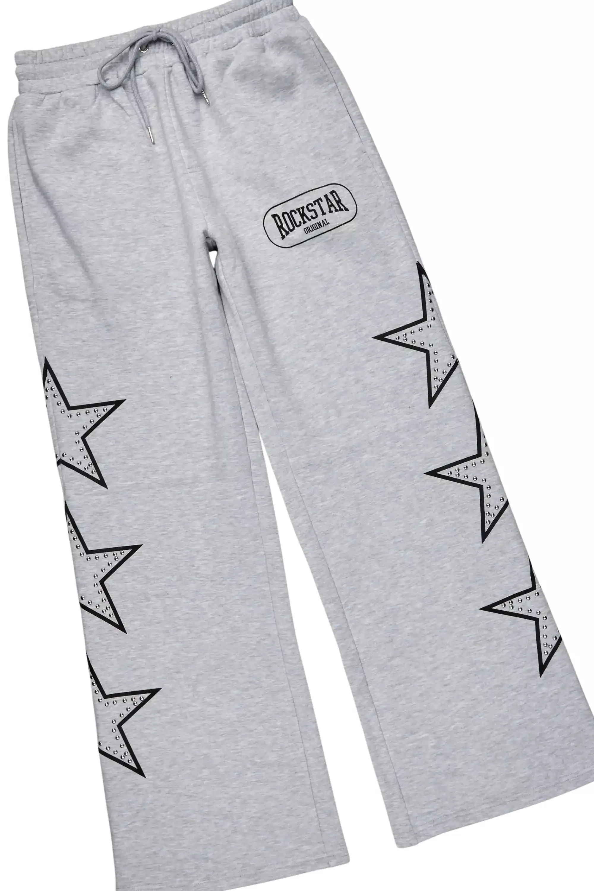Zirka Heather Grey Hoodie Baggy Fit Pant Track Set sold by Rockstar Original product image thumbnail 5