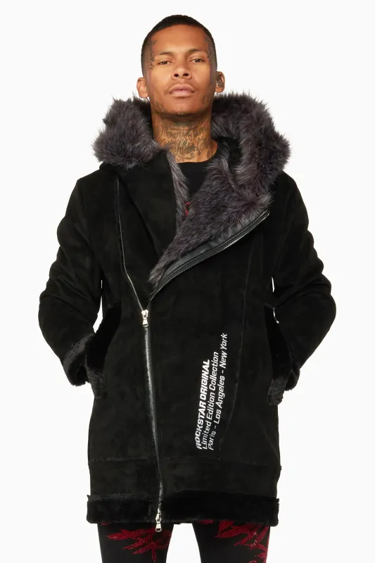 Keegan 3.0 Black Faux Fur Jacket sold by Rockstar Original