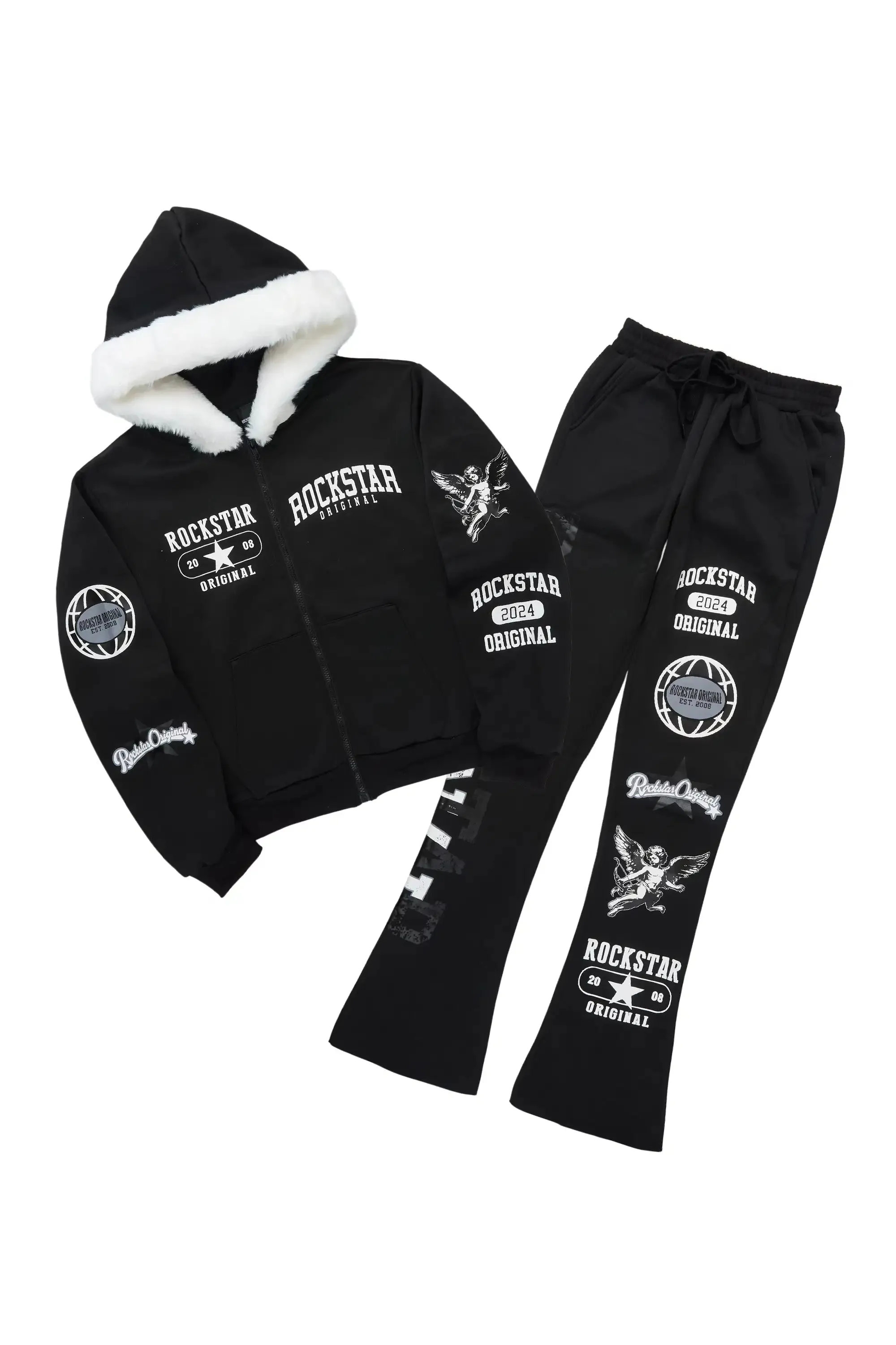 Chastity Black Stacked Track Set sold by Rockstar Original