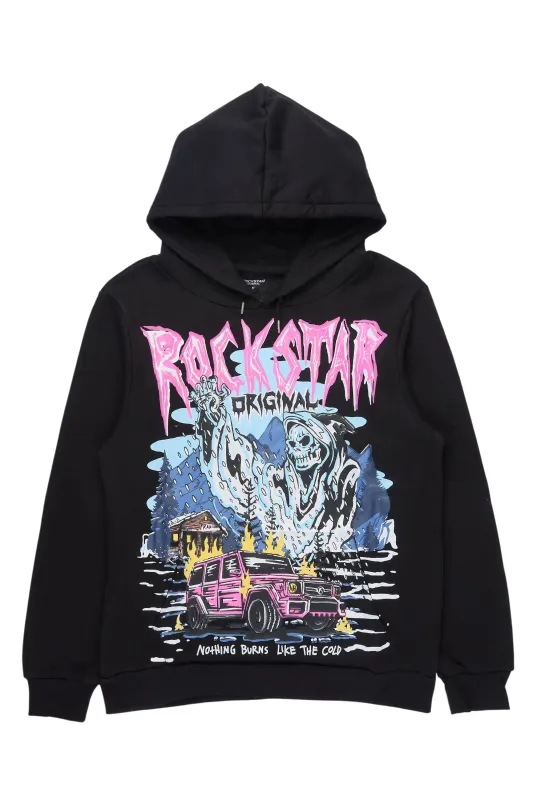 Kip Black Graphic Relaxed Hoodie sold by Rockstar Original