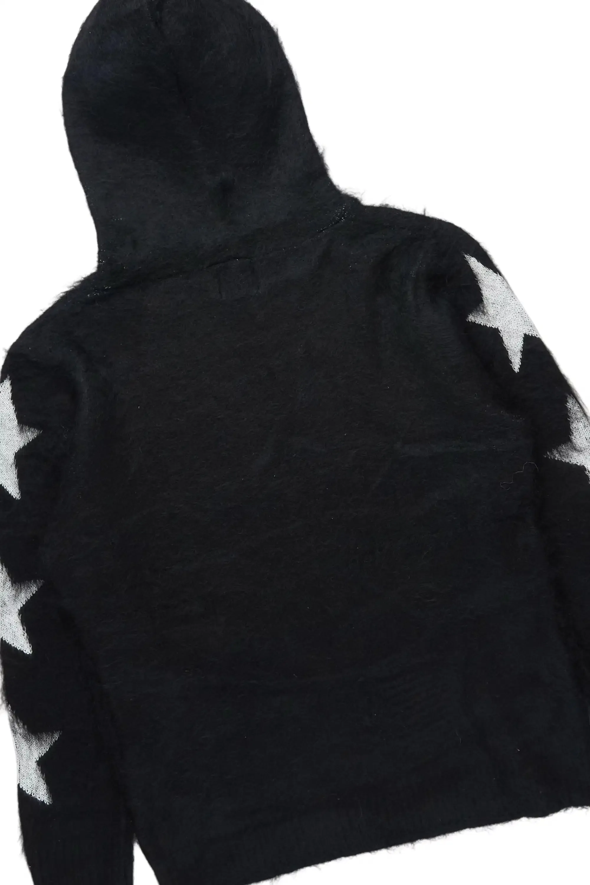 Allstar Black Hoodie Stacked Flare Knitted Mohair Track Set sold by Rockstar Original product image thumbnail 3