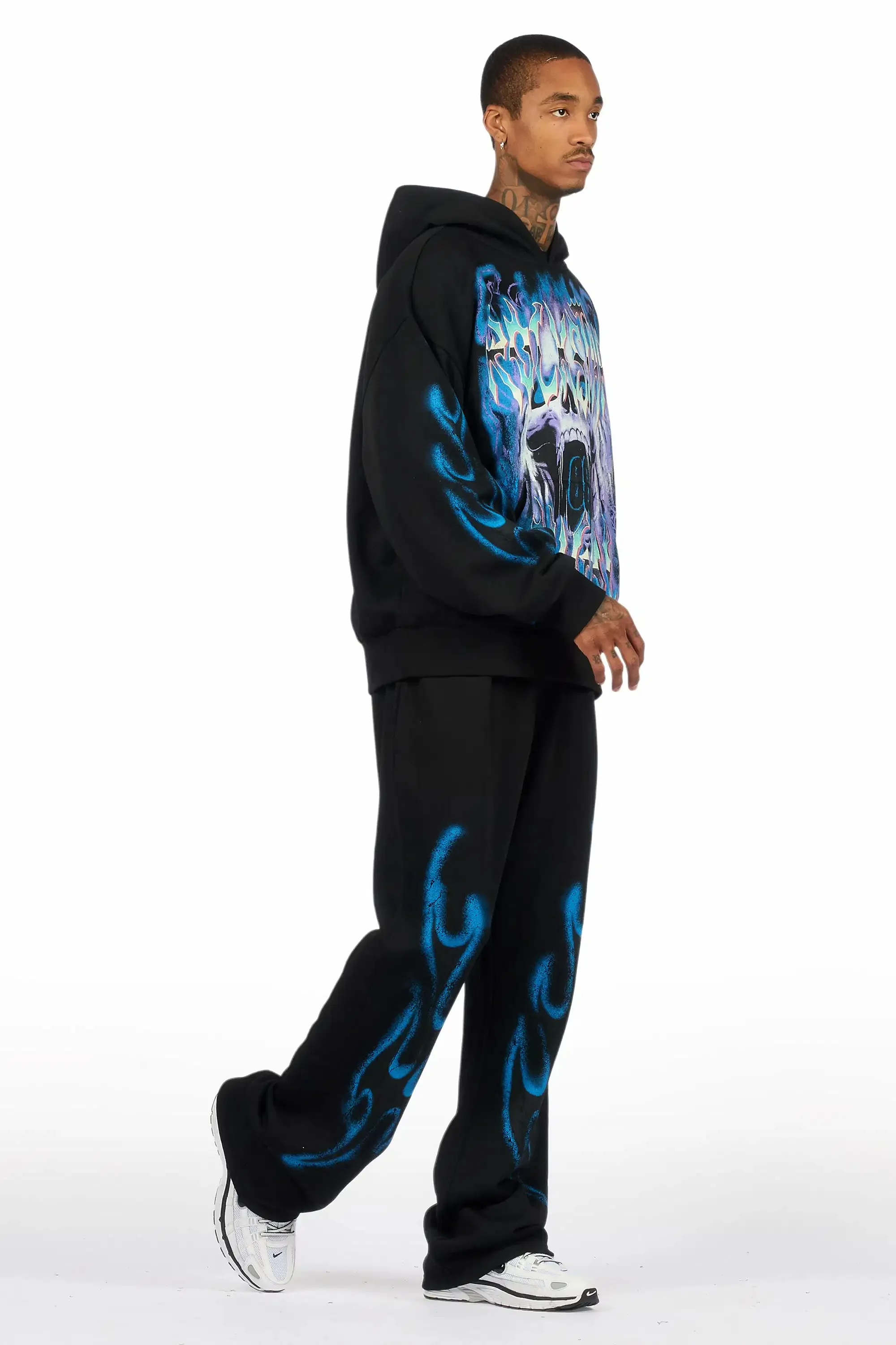 Rez Black Hoodie/Baggy Pant Track Set sold by Rockstar Original product image thumbnail 3