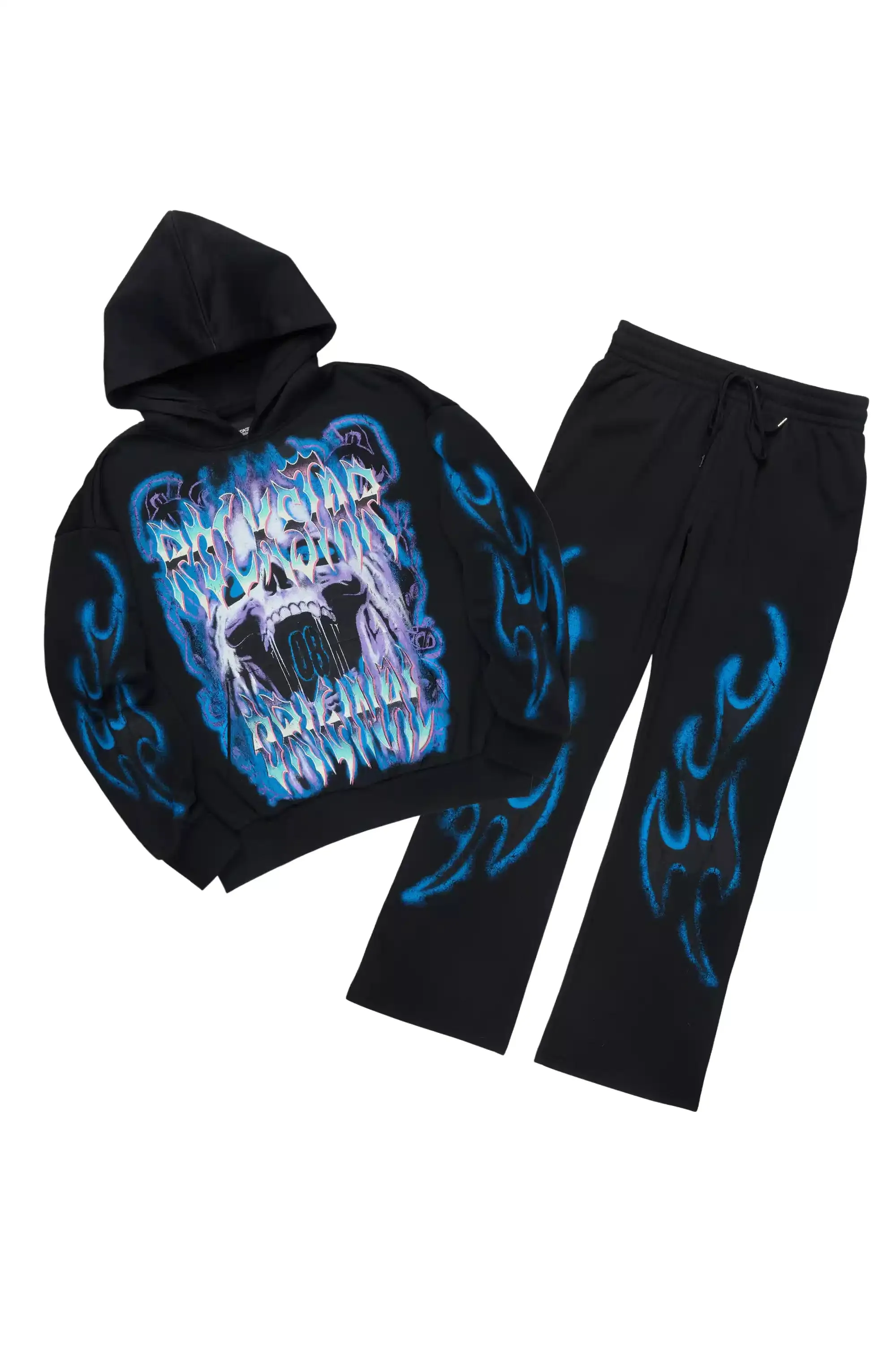 Rez Black Hoodie/Baggy Pant Track Set sold by Rockstar Original
