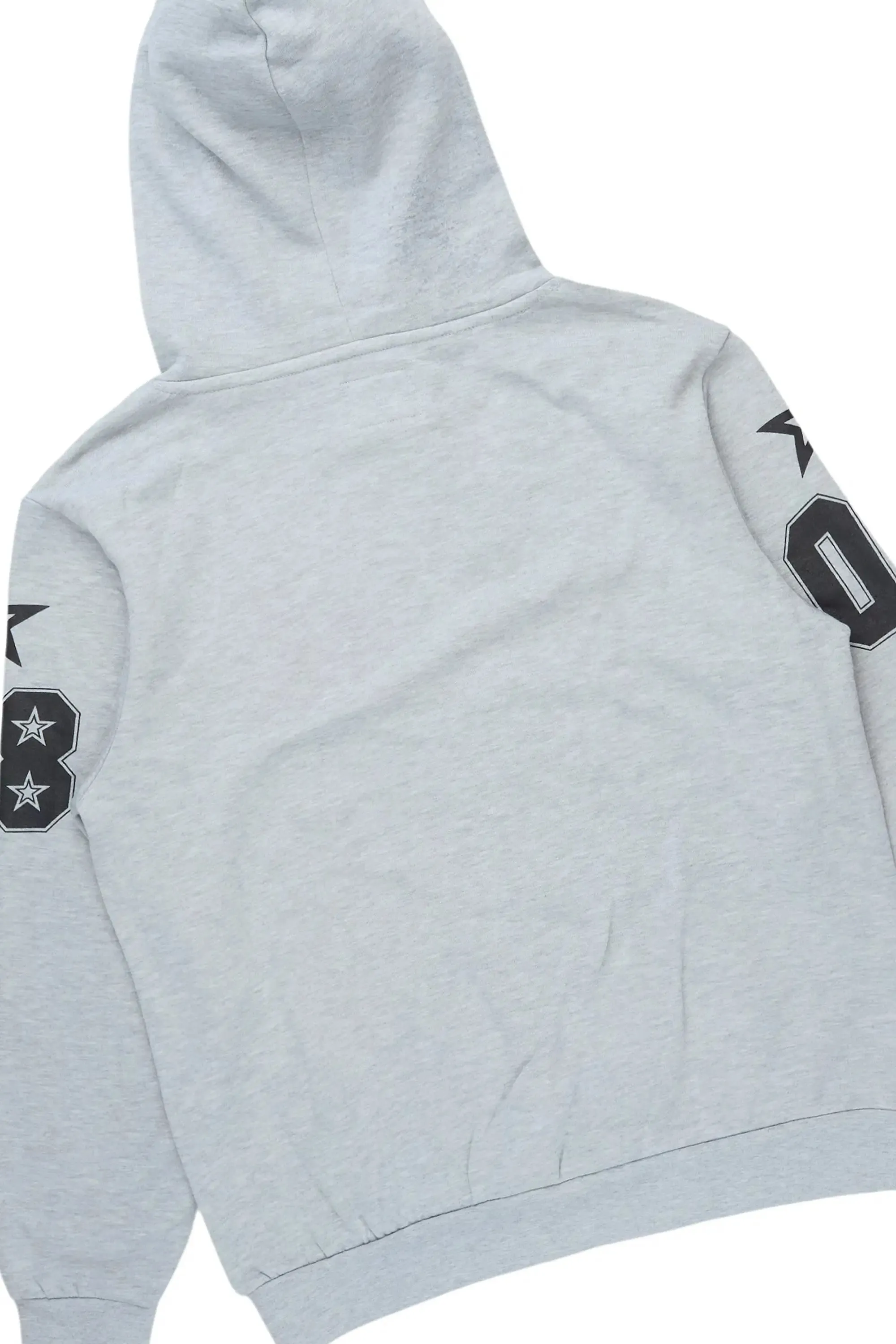Skender Heather Grey/Black Hoodie/Stacked Flare Track Set sold by Rockstar Original product image thumbnail 3