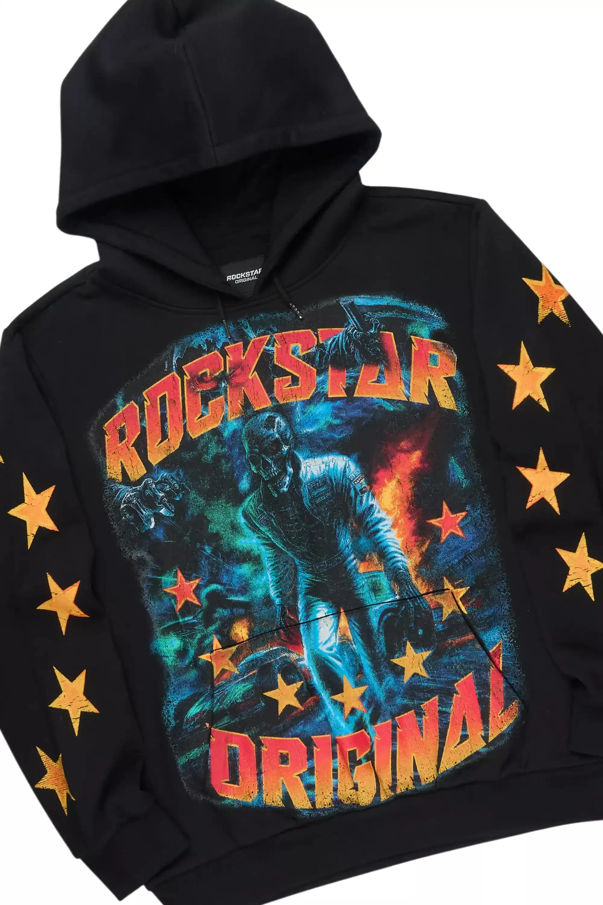 Torque Black Hoodie/Stacked Pant Track Set sold by Rockstar Original product image thumbnail 2