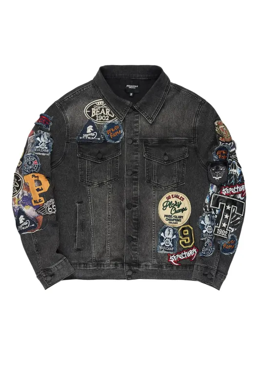 Espan Dark Grey Denim Jacket sold by Rockstar Original