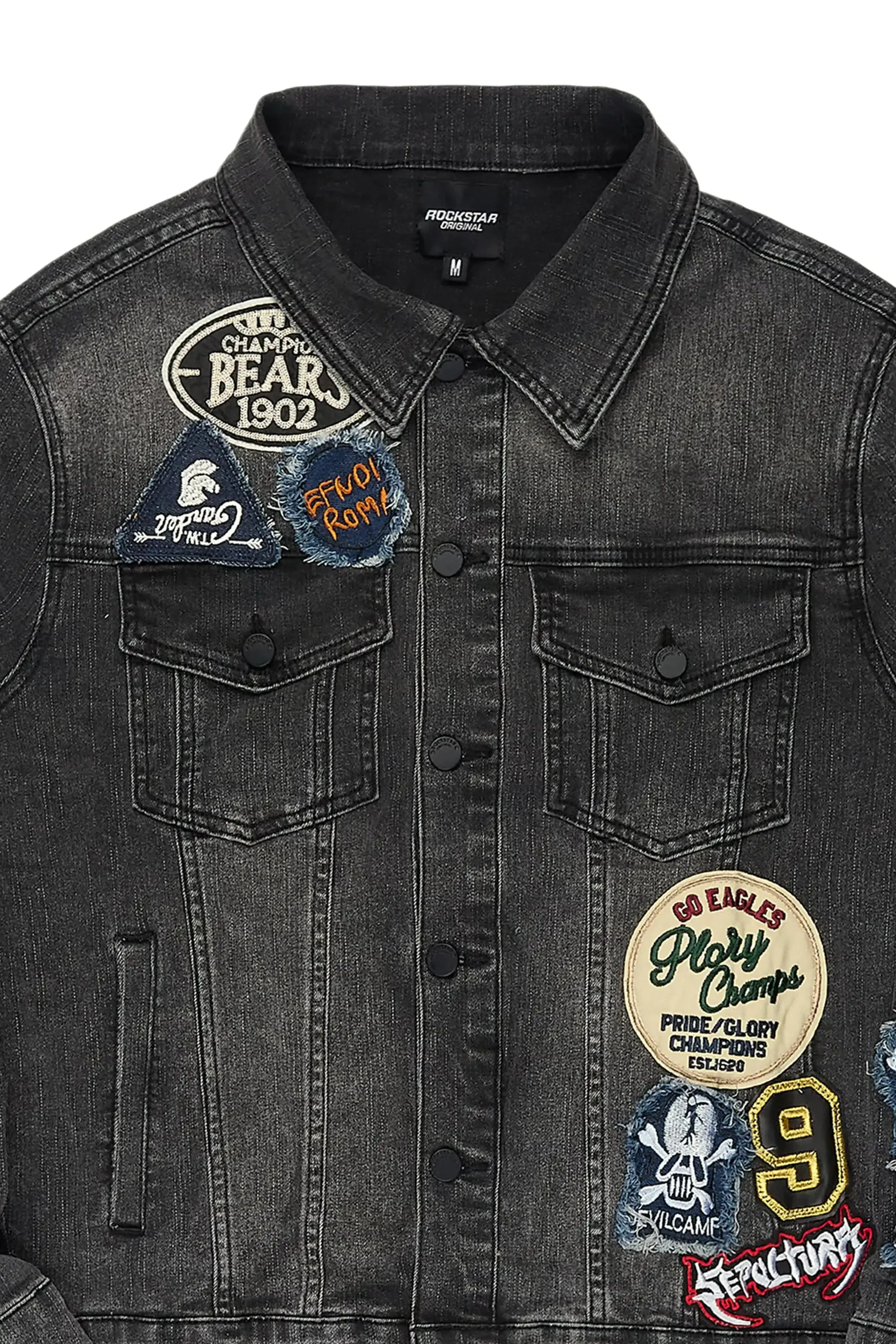 Espan Dark Grey Denim Jacket sold by Rockstar Original product image thumbnail 2