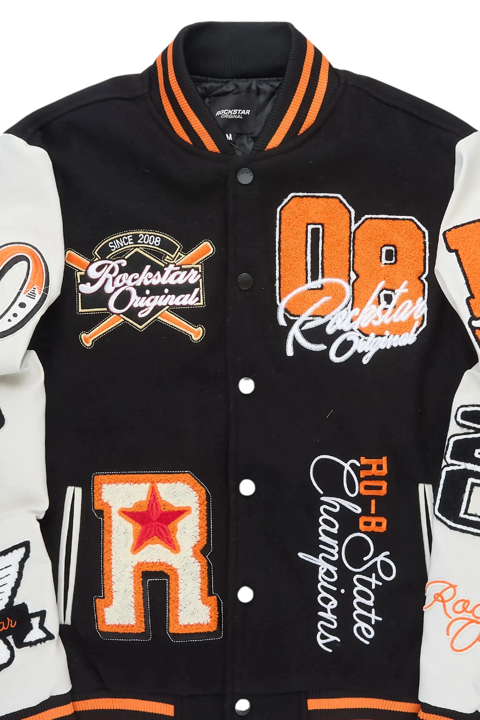 Forbidden Black Varsity Jacket sold by Rockstar Original product image thumbnail 3
