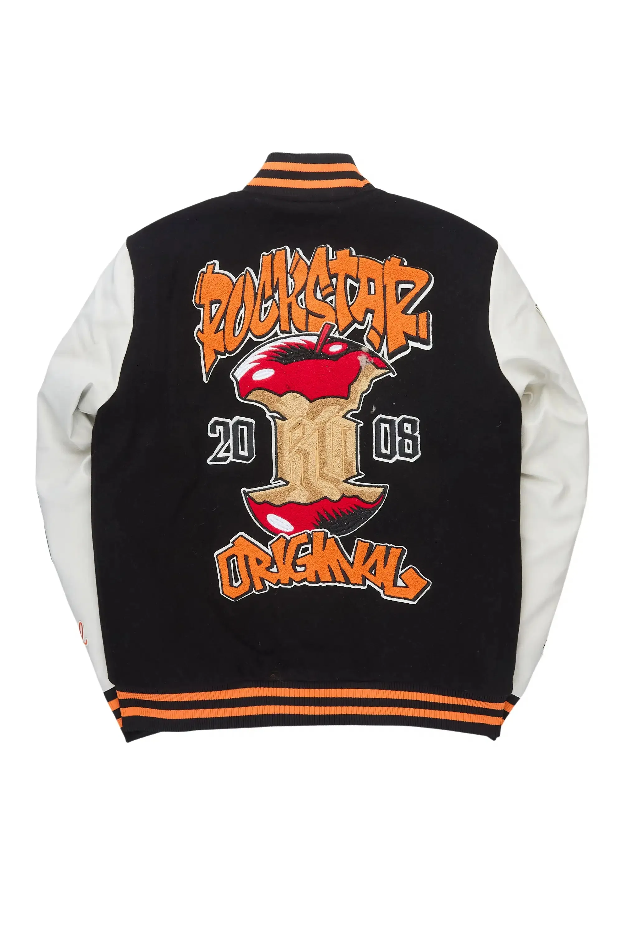 Forbidden Black Varsity Jacket sold by Rockstar Original product image thumbnail 4