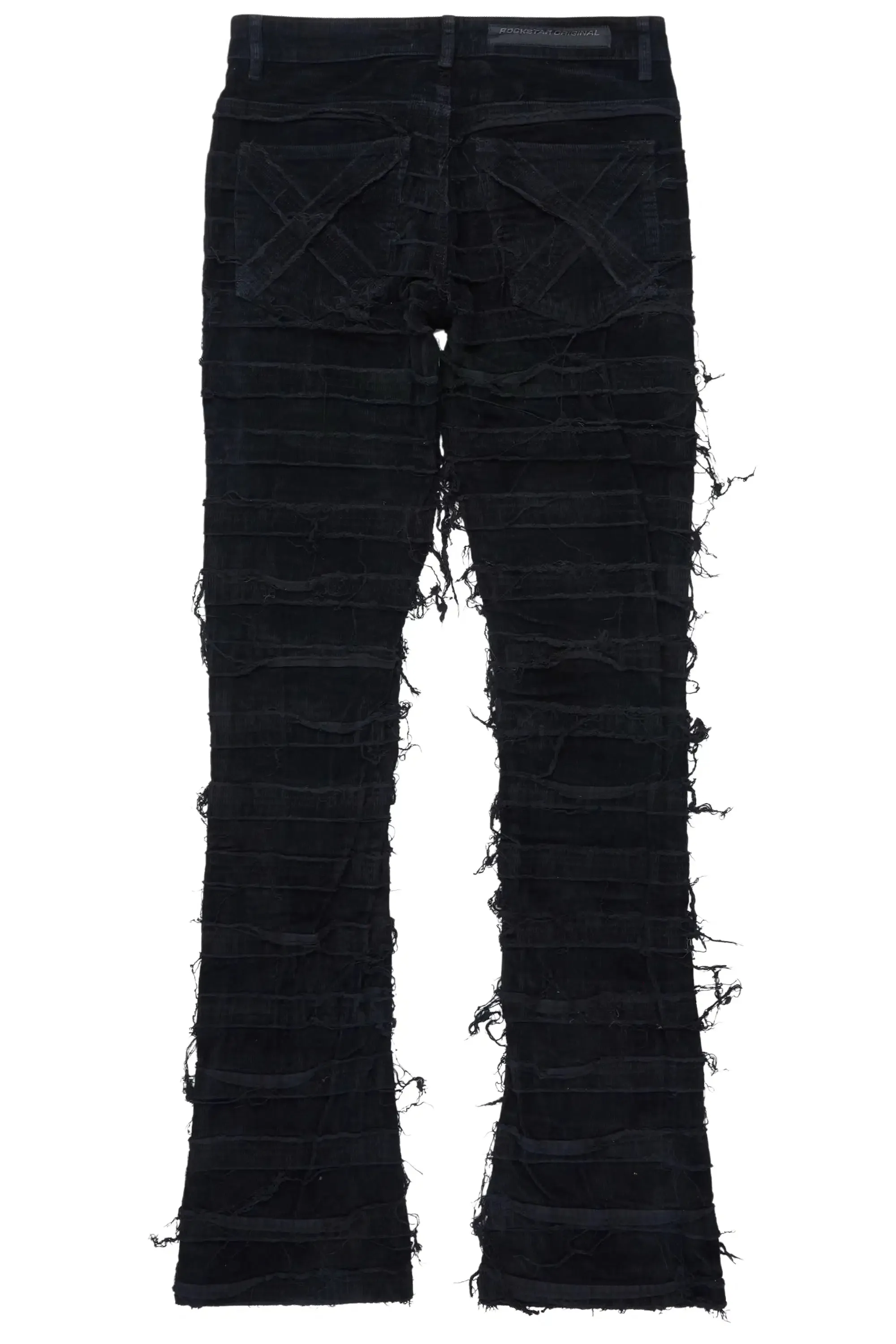 Garson Black Painter Stacked Flare Corduroy Pant sold by Rockstar Original product image thumbnail 3