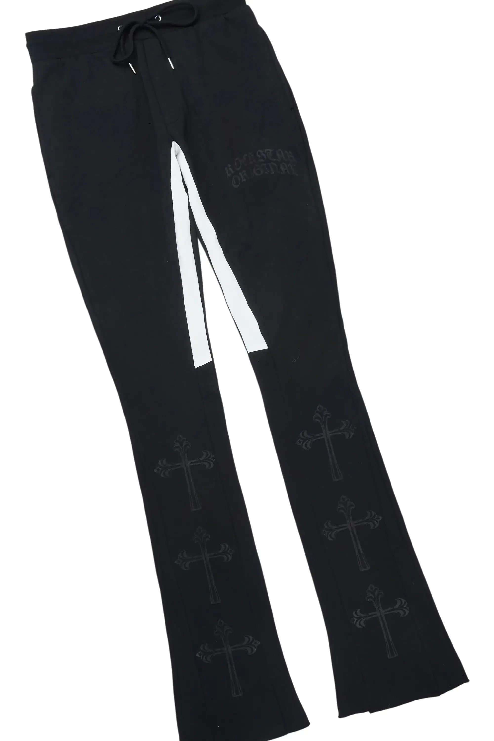 Michael Black/Black Hoodie/Stacked Flare Track Set sold by Rockstar Original product image thumbnail 4