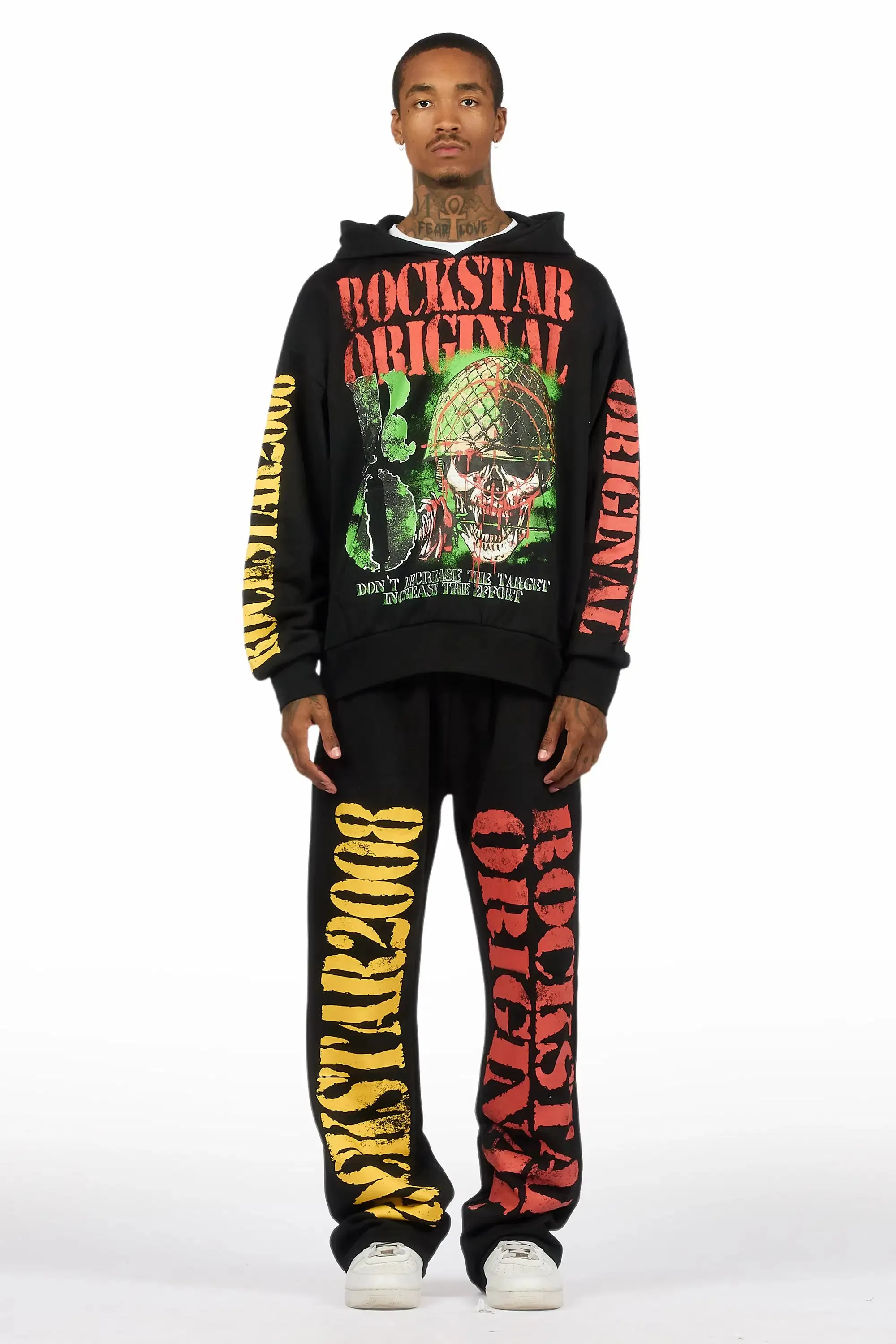 Killshot Romance Black Hoodie/Baggy Pant Track Set sold by Rockstar Original product image thumbnail 2