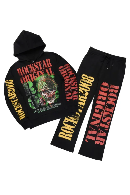 Killshot Romance Black Hoodie/Baggy Pant Track Set sold by Rockstar Original