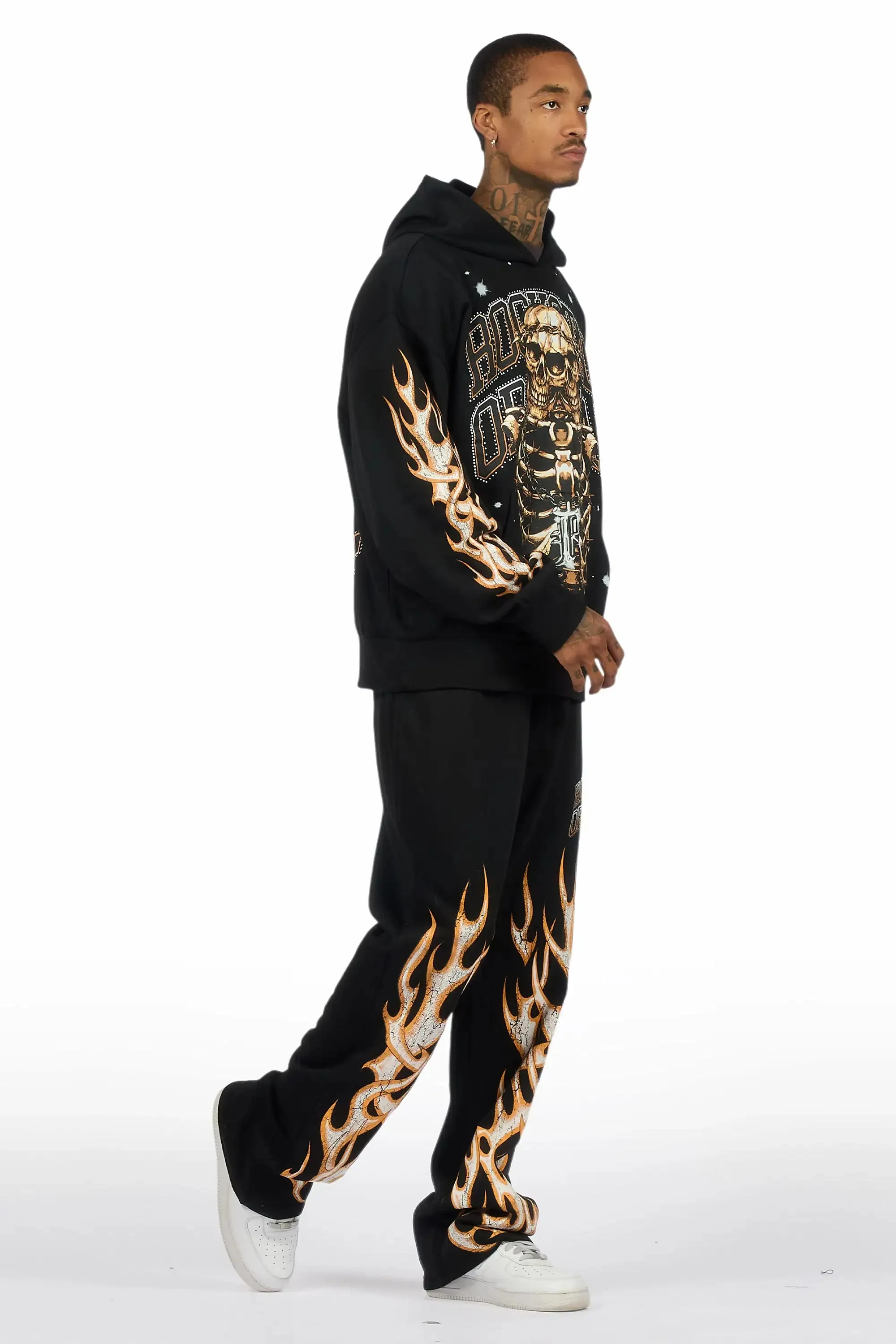 Kaizel Black Hoodie/Baggy Pant Track Set sold by Rockstar Original product image thumbnail 4