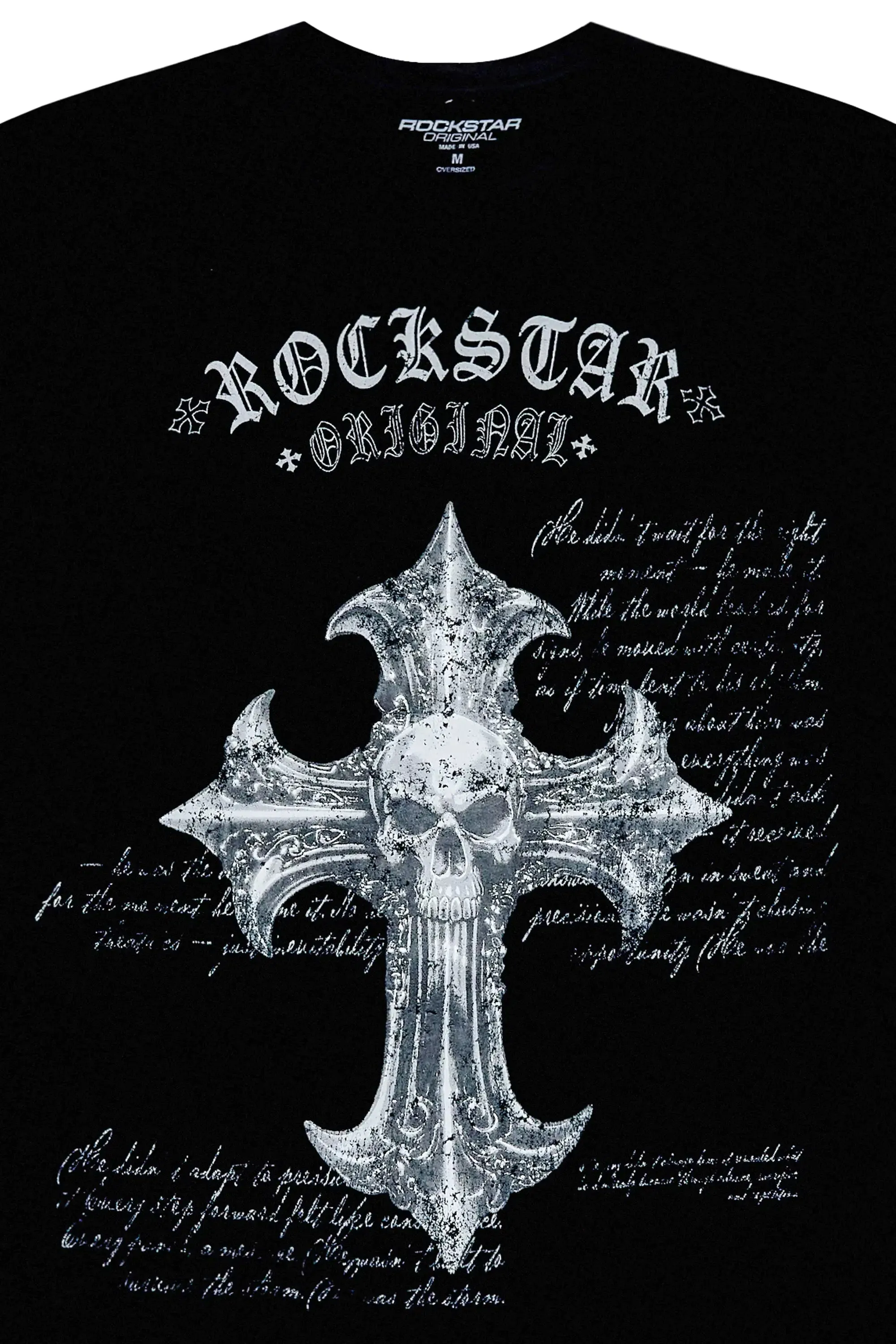 Bowman Black Oversized Graphic T-Shirt sold by Rockstar Original product image thumbnail 2