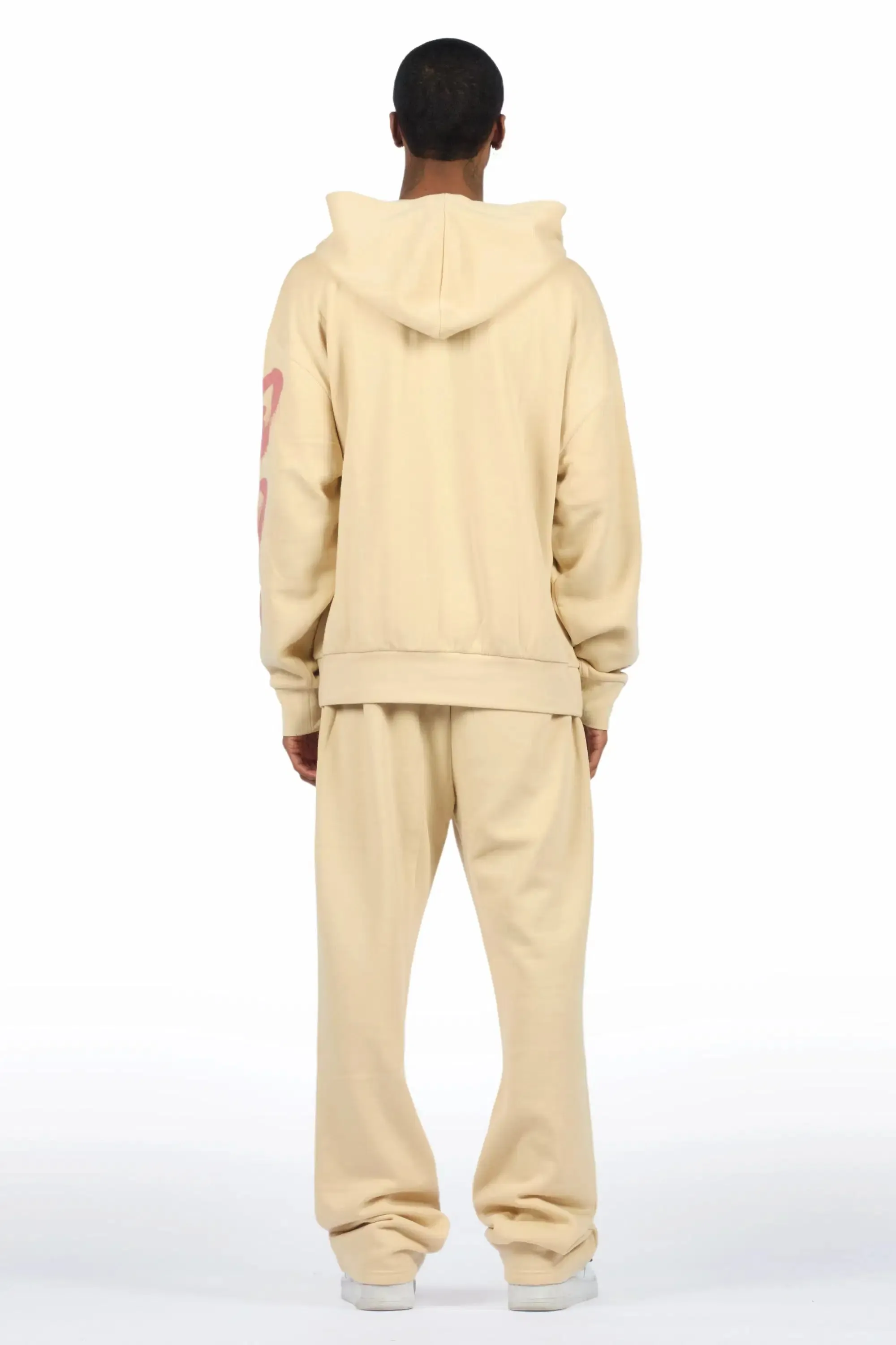Loverdose Beige Hoodie/Baggy Pant Track Set sold by Rockstar Original product image thumbnail 5