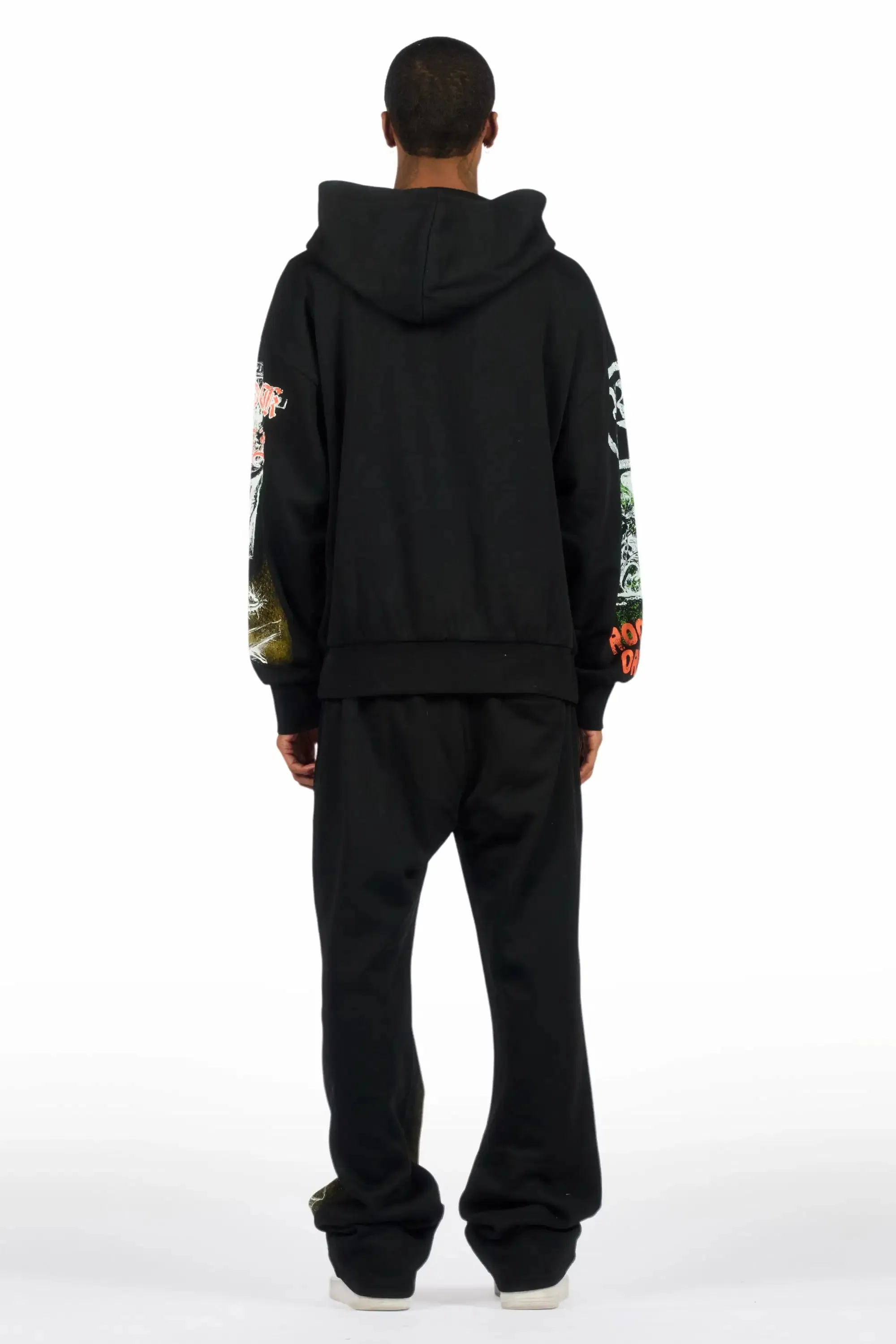 Suppersketch Black Hoodie/Baggy Pant Track Set sold by Rockstar Original product image thumbnail 5
