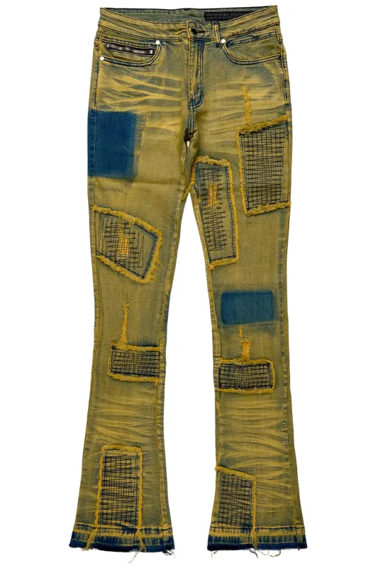 Raglord Tint Blue Stacked Flare Jean sold by Rockstar Original