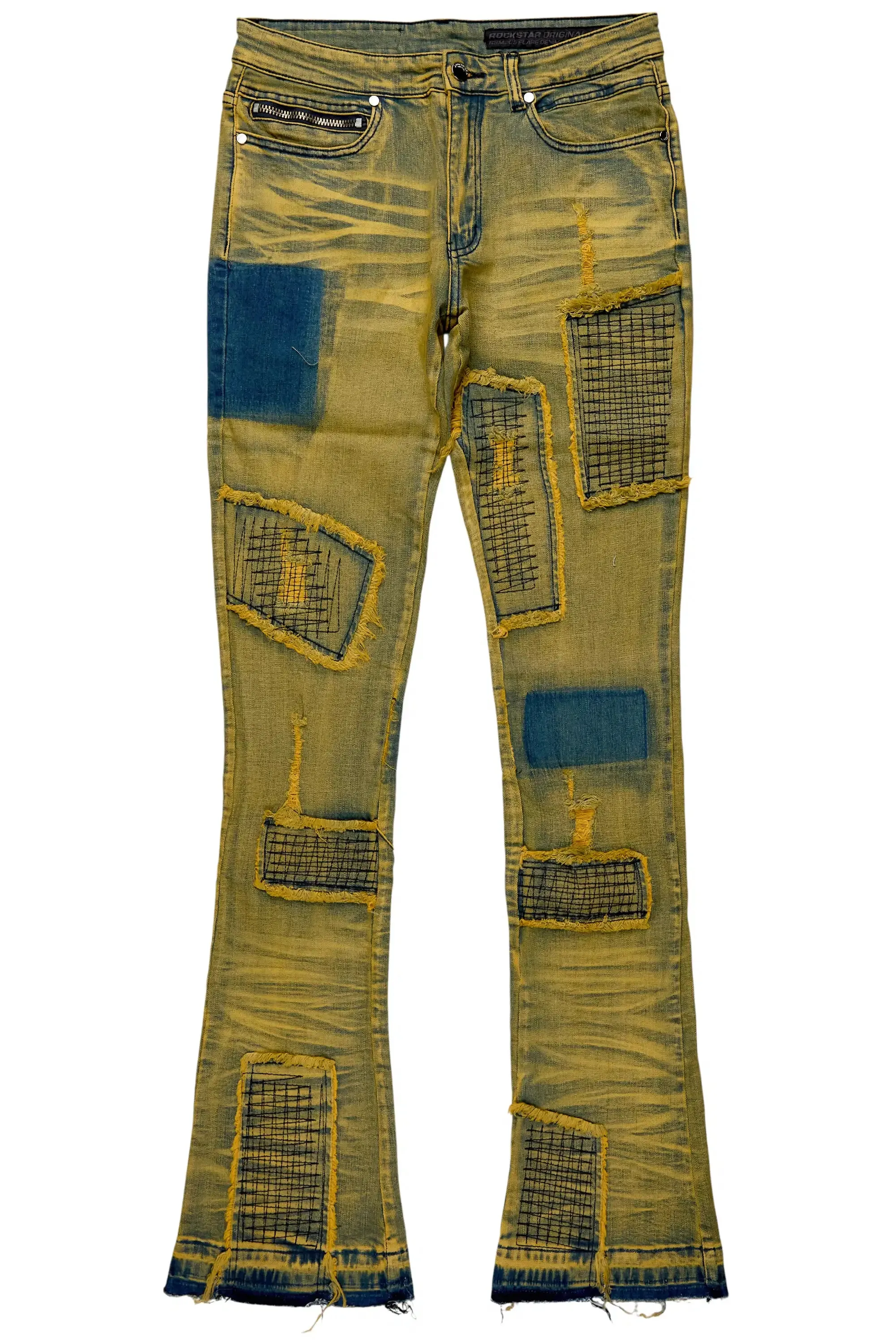 Raglord Tint Blue Stacked Flare Jean sold by Rockstar Original