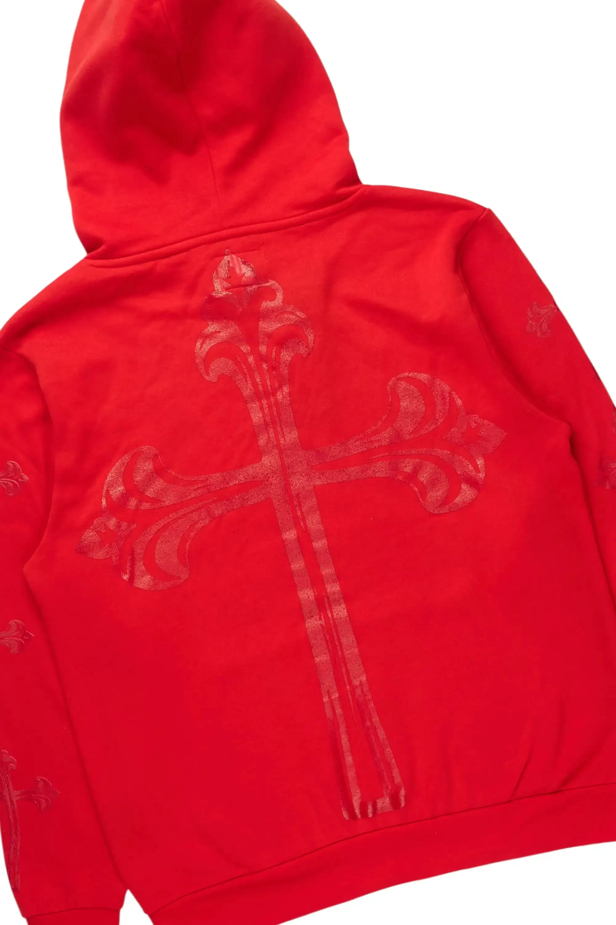 Michael Red Hoodie/Stacked Flare Track Set sold by Rockstar Original product image thumbnail 3