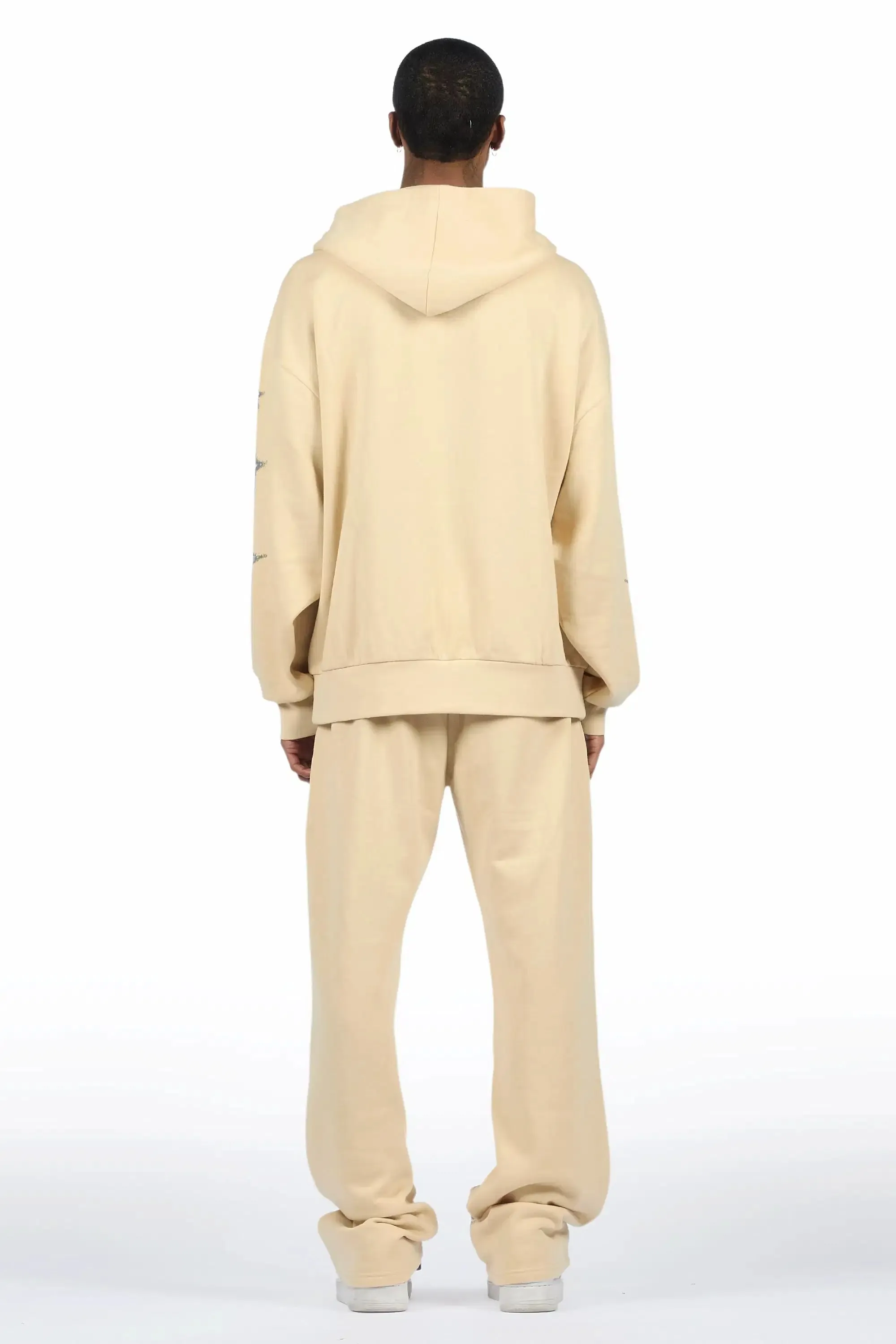 Jantra Beige Hoodie/Baggy Pant Track Set sold by Rockstar Original product image thumbnail 5