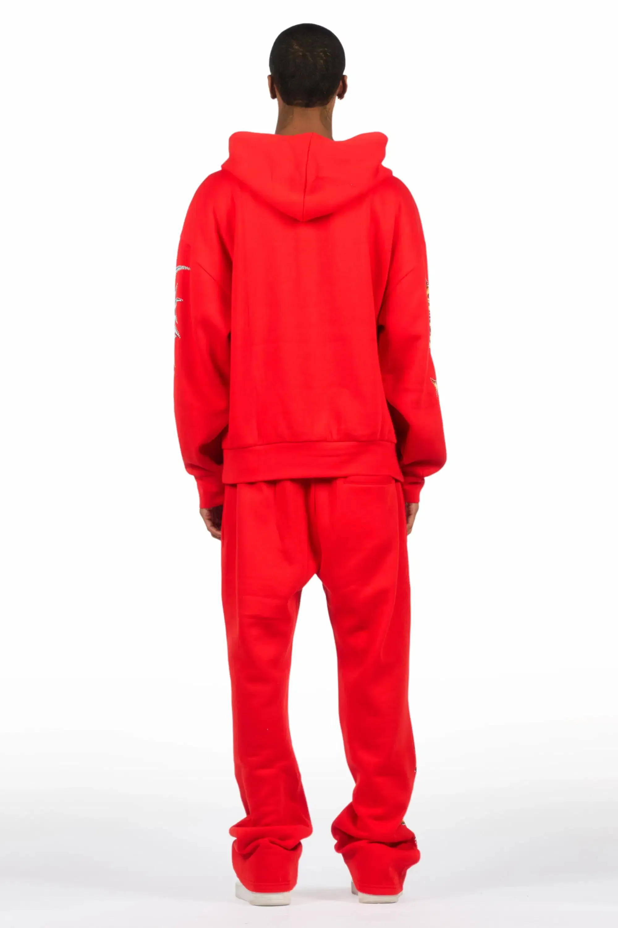Mesin Red Hoodie/Baggy Pant Track Set sold by Rockstar Original product image thumbnail 5