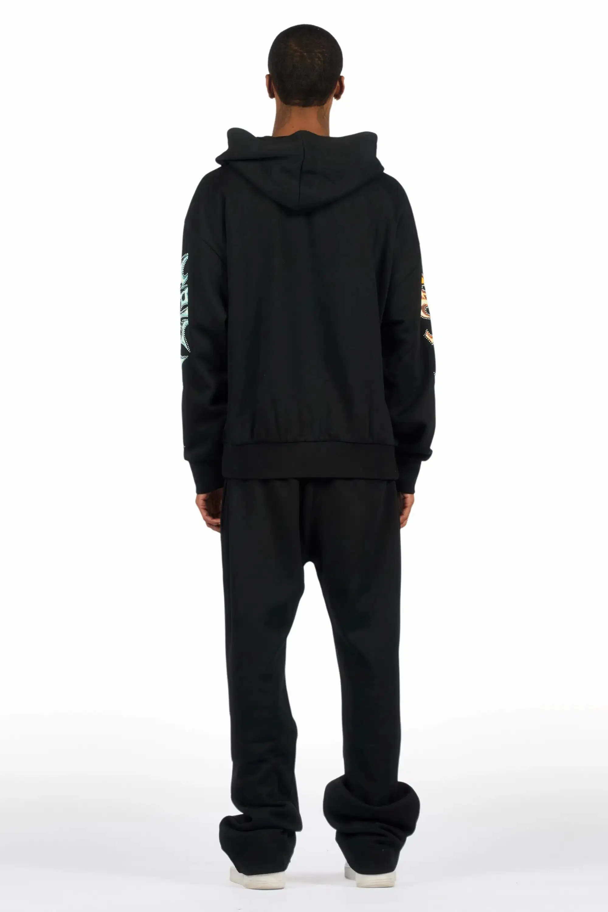 Mesin Black Hoodie/Baggy Pant Track Set sold by Rockstar Original product image thumbnail 5