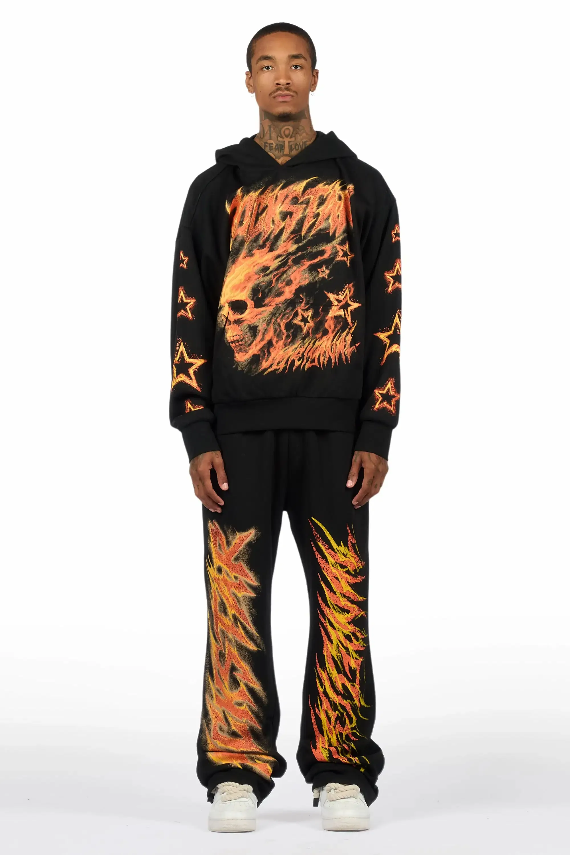 Jantra Black Hoodie/Baggy Pant Track Set sold by Rockstar Original product image thumbnail 2