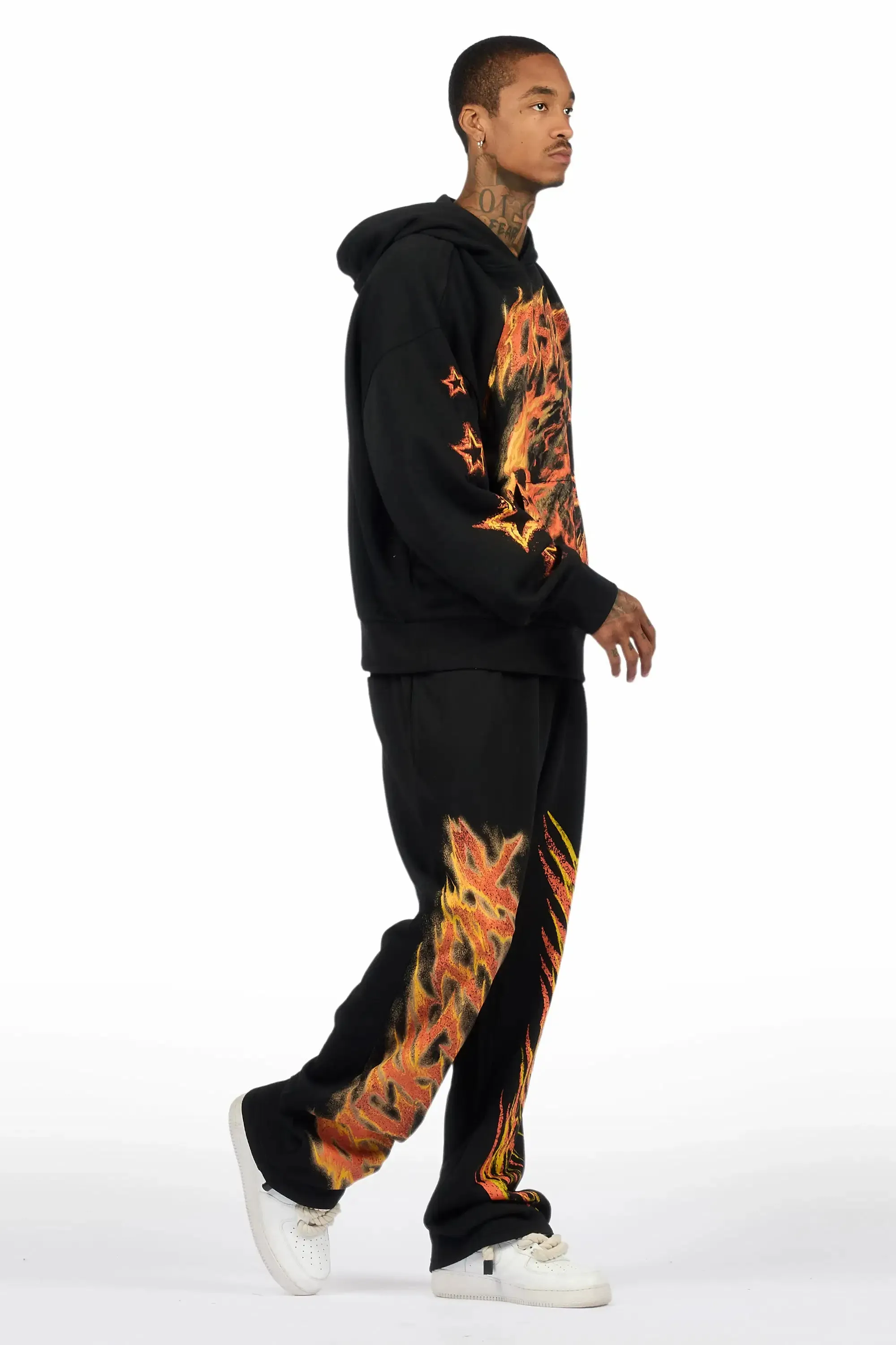 Jantra Black Hoodie/Baggy Pant Track Set sold by Rockstar Original product image thumbnail 3