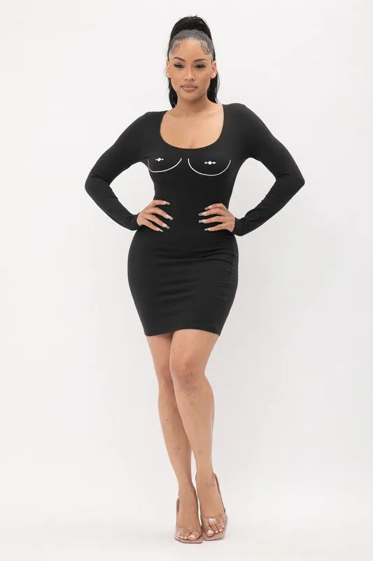 Jazmyne Black Mini Dress sold by Rockstar Original product image thumbnail 3