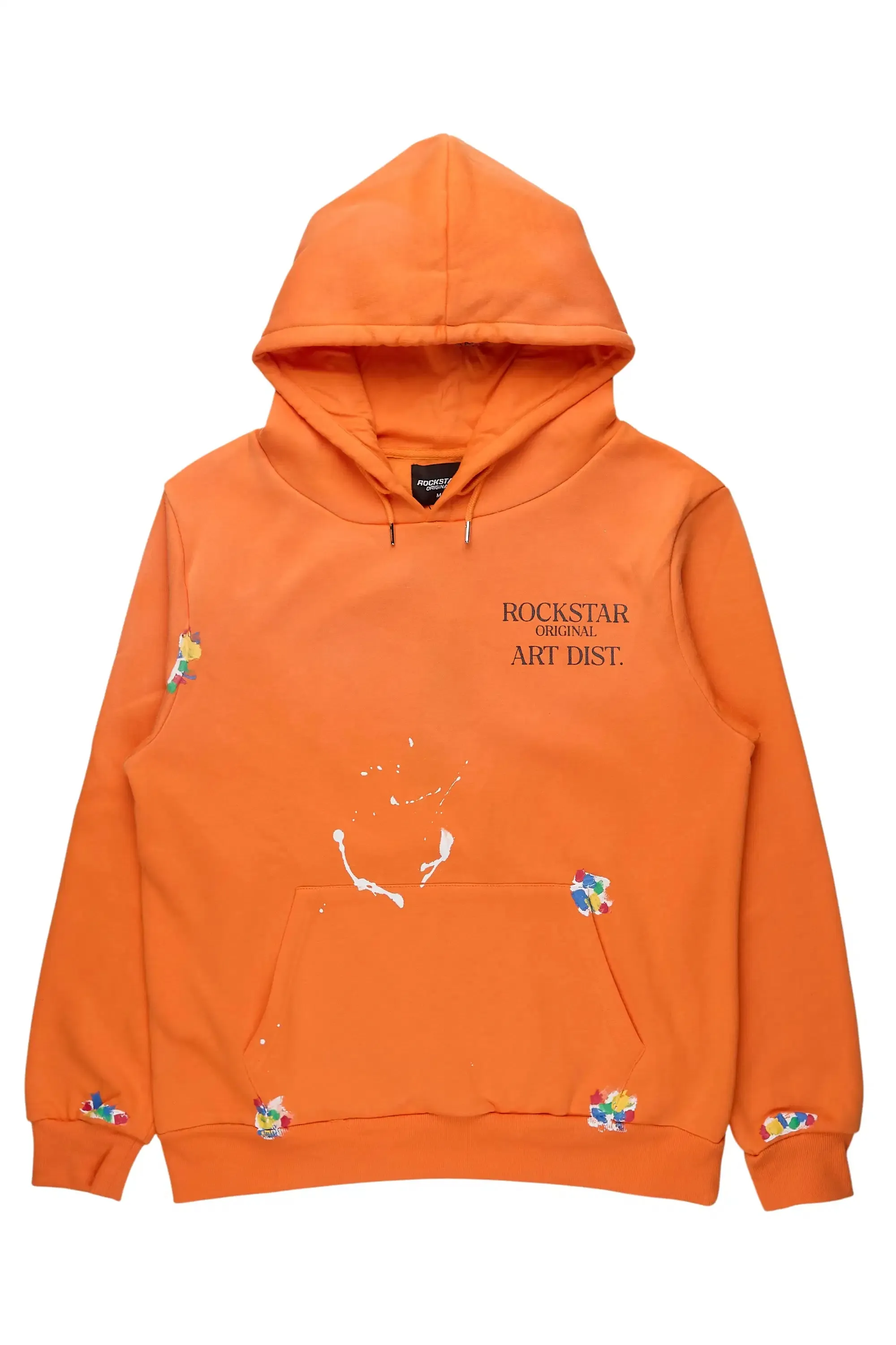 Rockstar Art Dist. Orange Graphic Relaxed Hoodie sold by Rockstar Original
