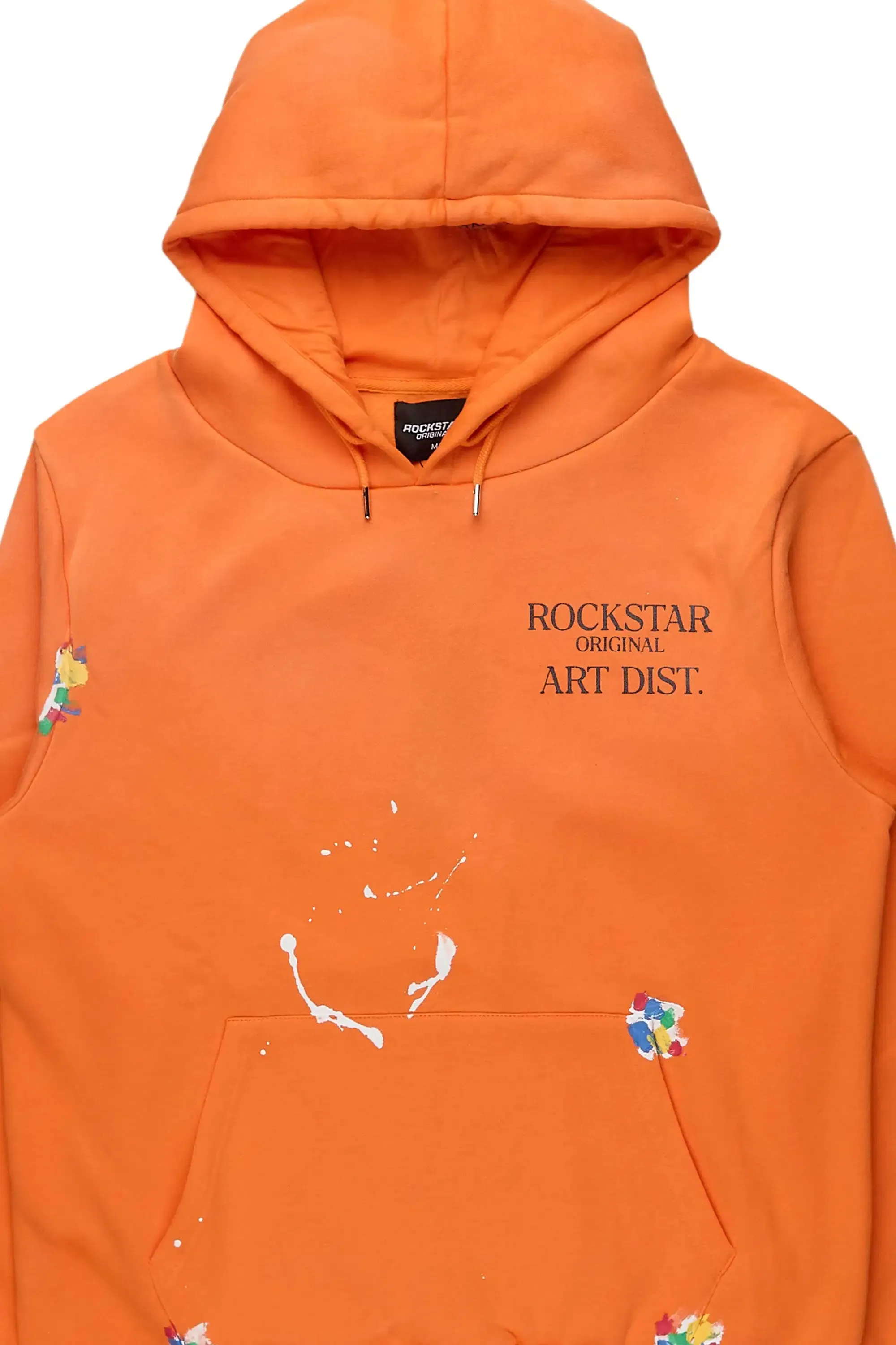 Rockstar Art Dist. Orange Graphic Relaxed Hoodie sold by Rockstar Original product image thumbnail 2