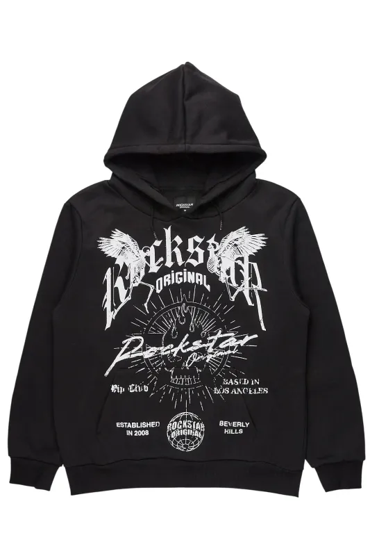 Tally Black Graphic Relaxed Hoodie sold by Rockstar Original