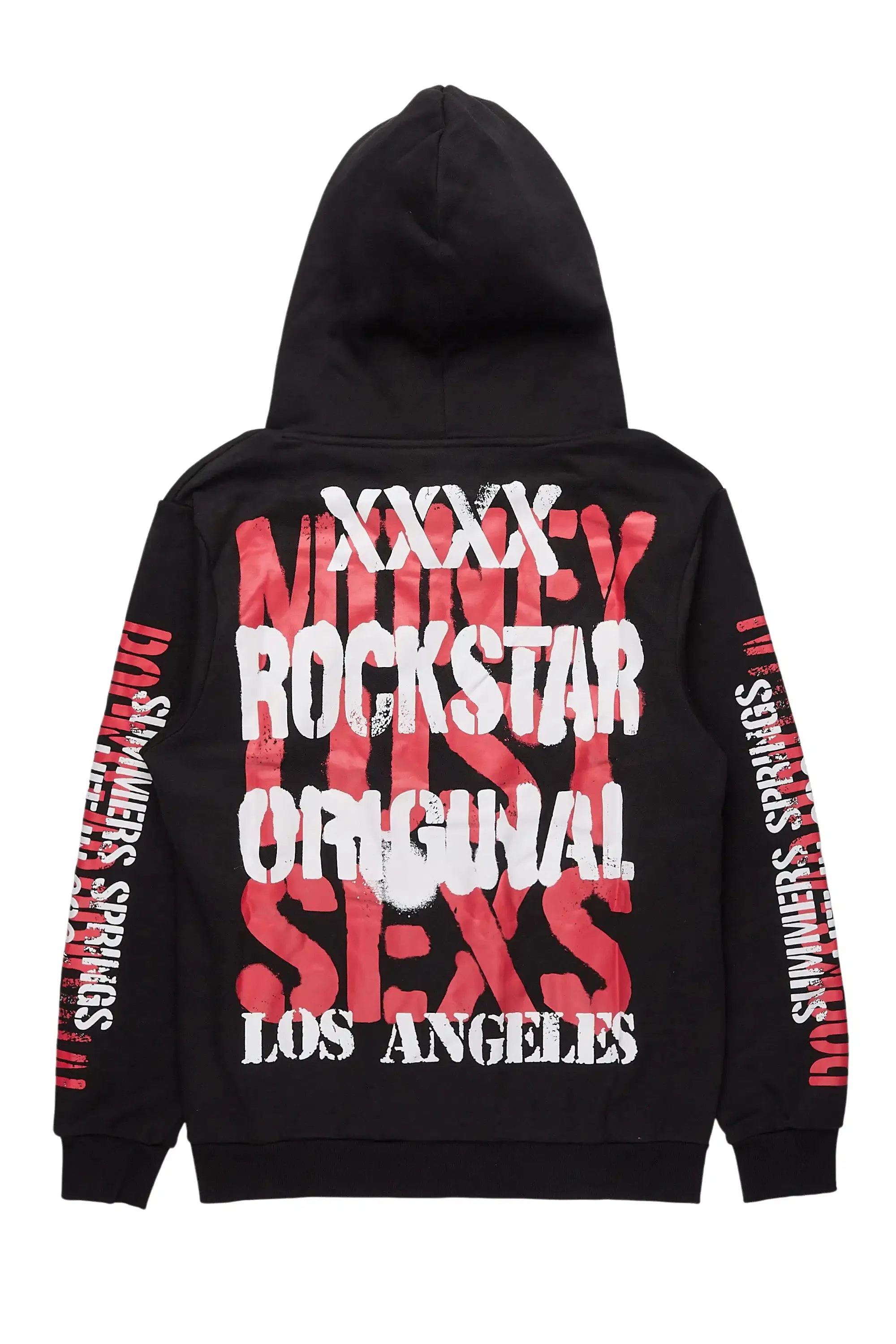 Omer Black Graphic Relaxed Hoodie sold by Rockstar Original product image thumbnail 3