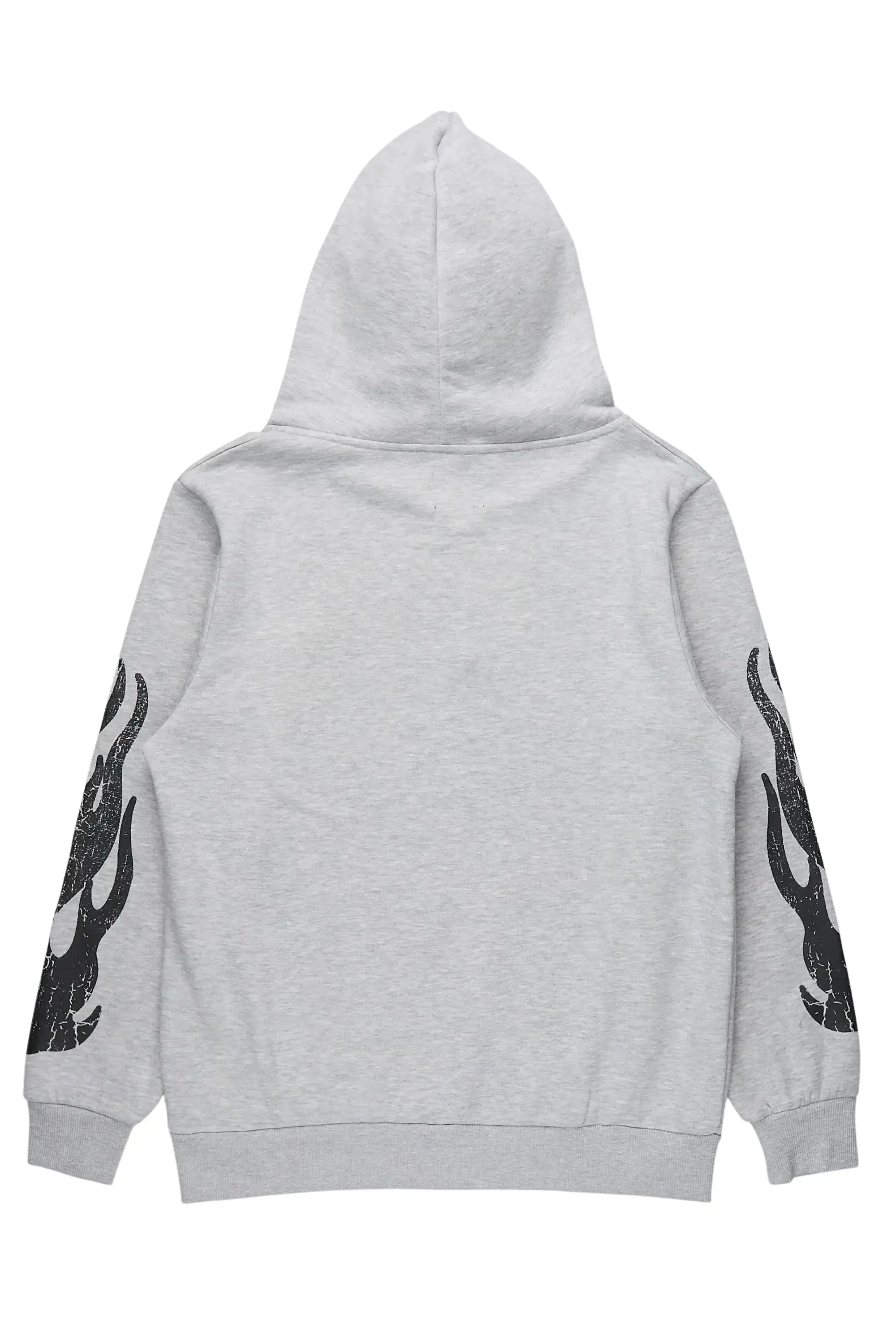 Amos Heather Grey Graphic Relaxed Hoodie sold by Rockstar Original product image thumbnail 3