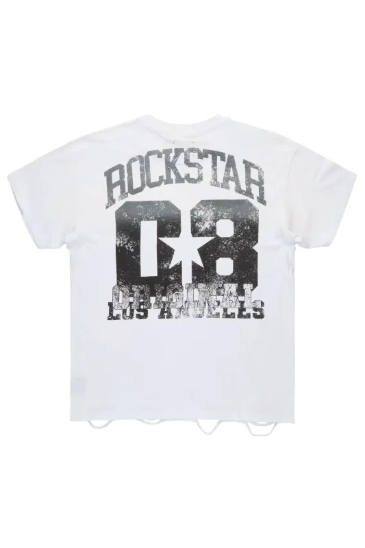 Tennile White Oversized T-Shirt sold by Rockstar Original